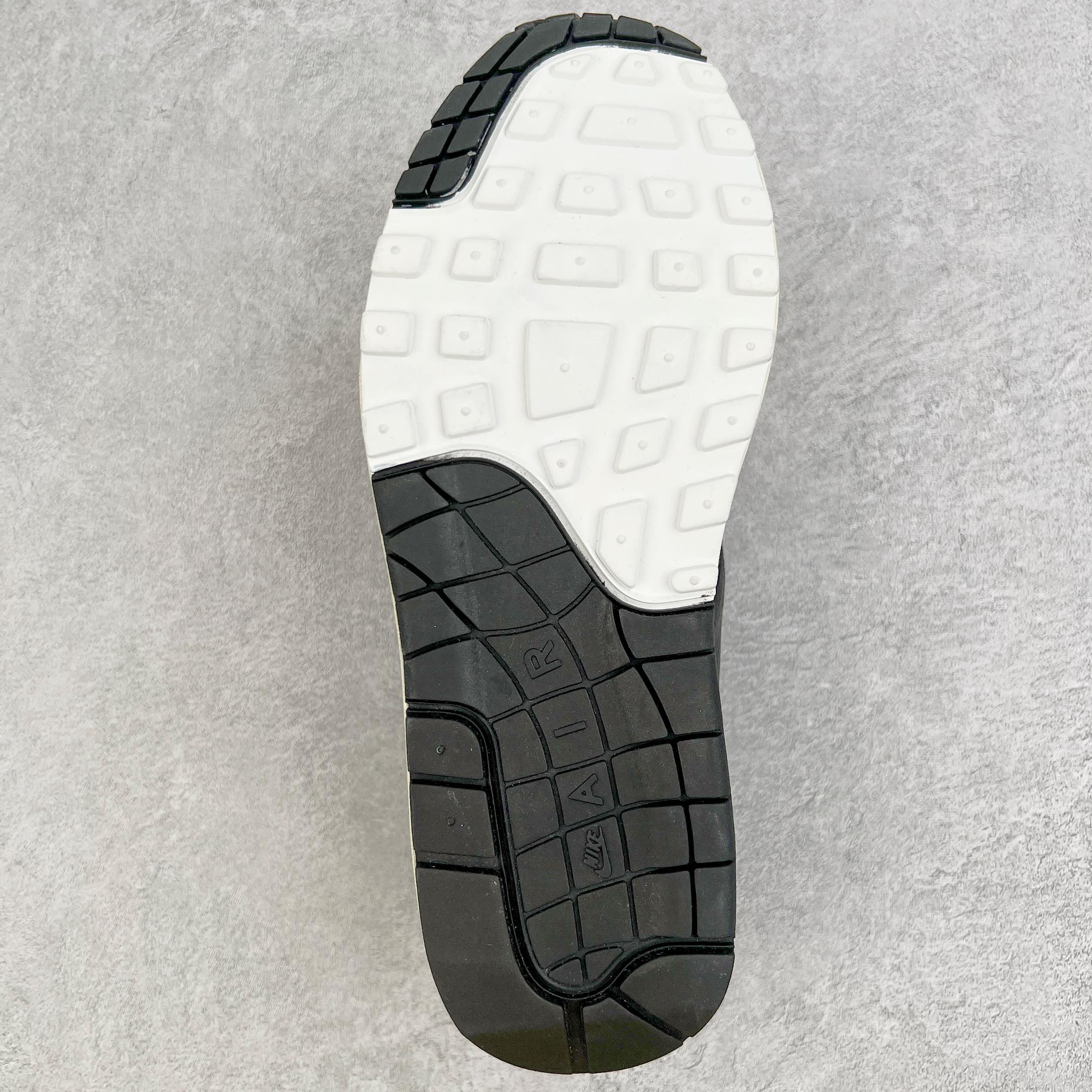 Patta Air Max 1 黑灰色 波浪纹 低筒 减震运动鞋 休闲鞋 板鞋 男鞋 女鞋 