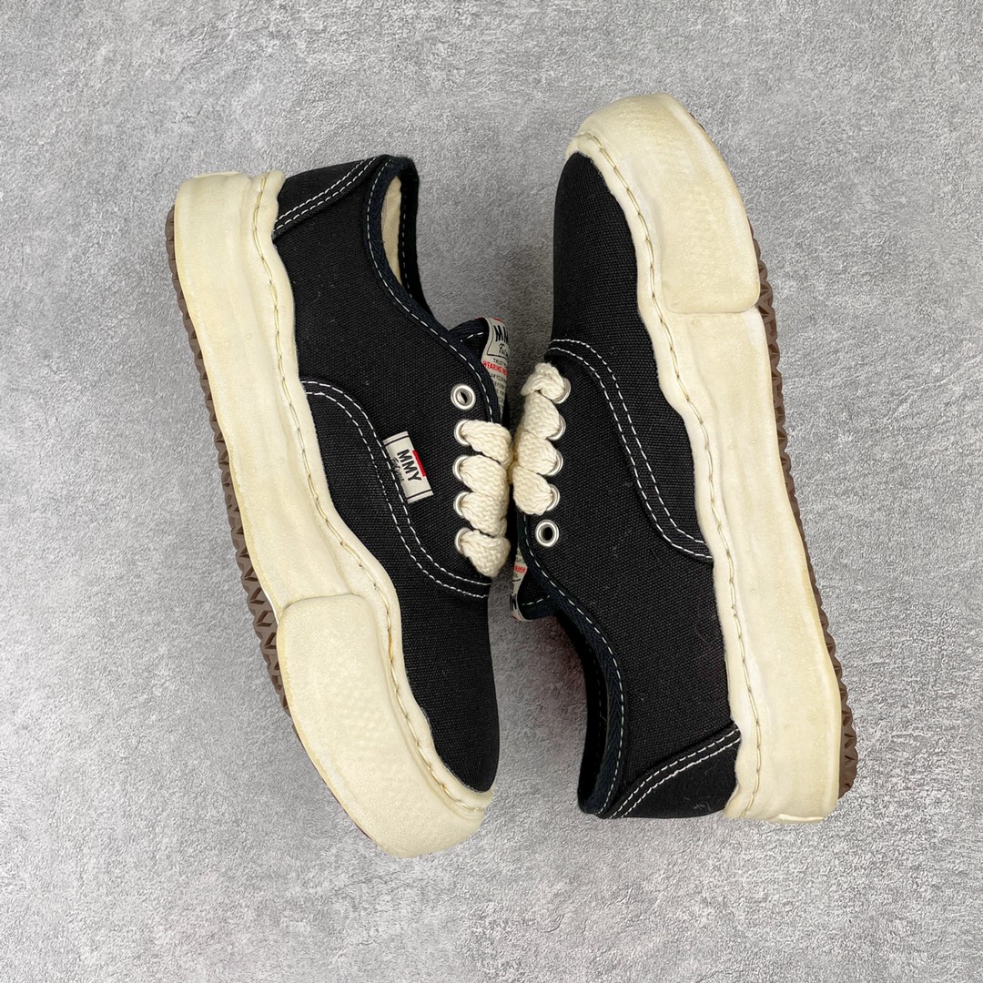 MIHARA YASUHIRO Original MMY 三原康裕 黑色 做旧 低筒 溶胶鞋 帆布鞋 板鞋 休闲鞋 增高鞋 男鞋 女鞋 A07FW719