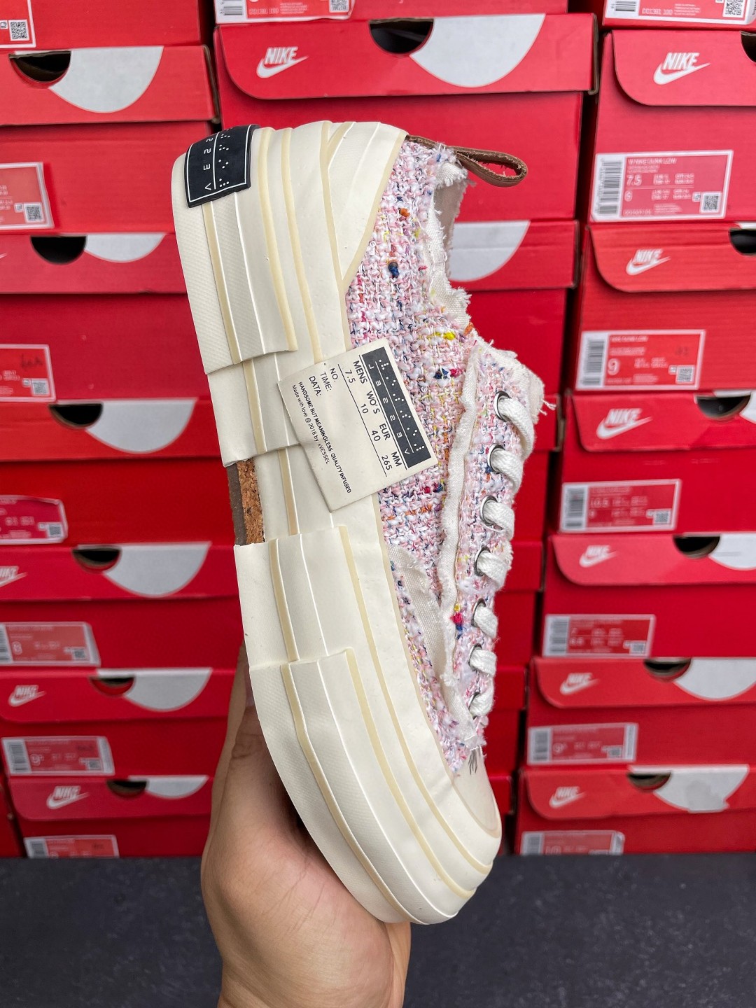 xVESSEL G.O.P. Lows Pink Tweed 吴建豪 粉色 情人节限定 变色 低筒 硫化鞋 板鞋 休闲鞋 男鞋 女鞋 F21X32P