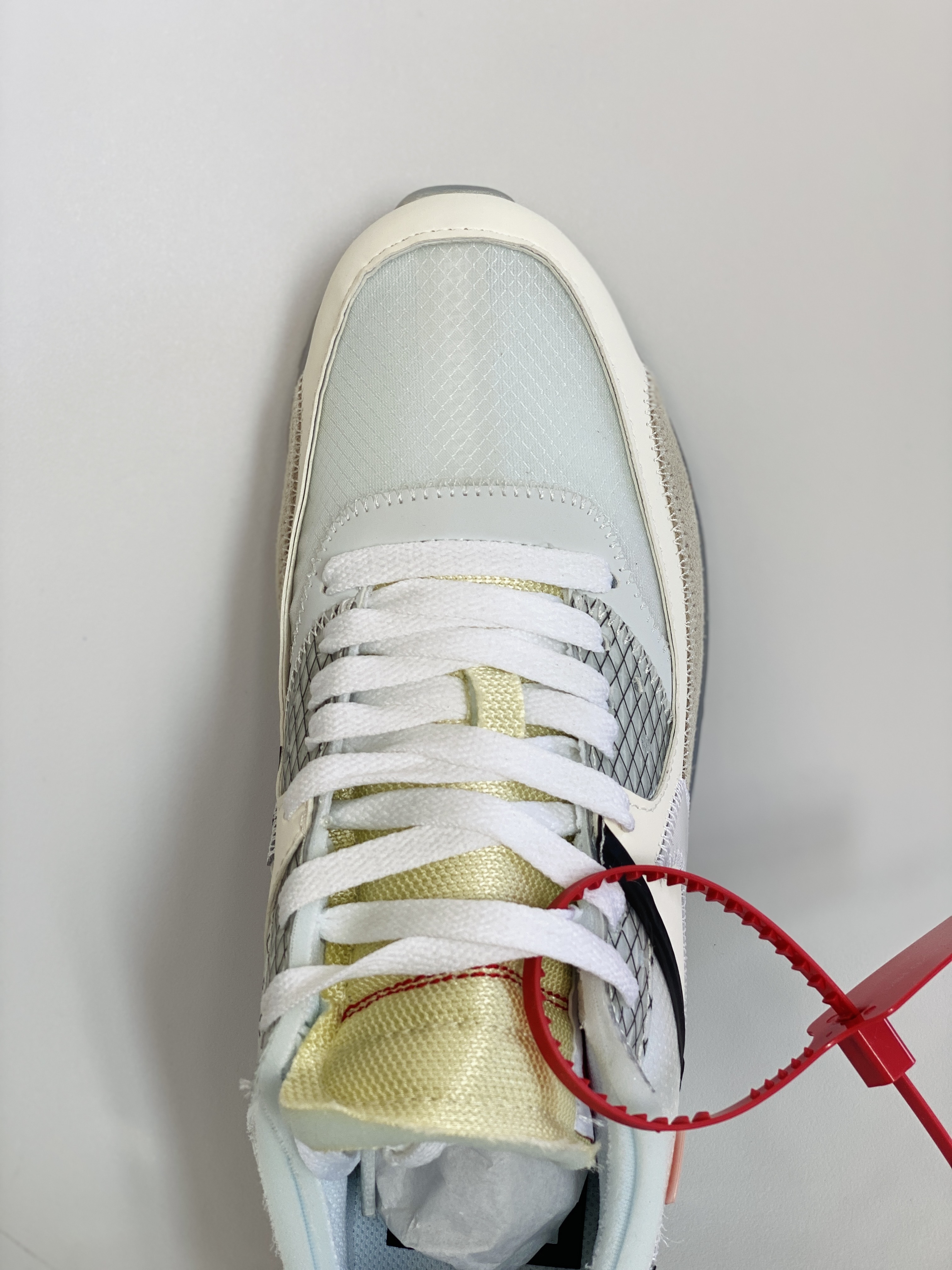 OFF-WHITE Air Max 90 THE TEN 白色 联名 低筒 气垫缓震复古 跑鞋 休闲鞋 板鞋 男鞋 女鞋 AA7293-100