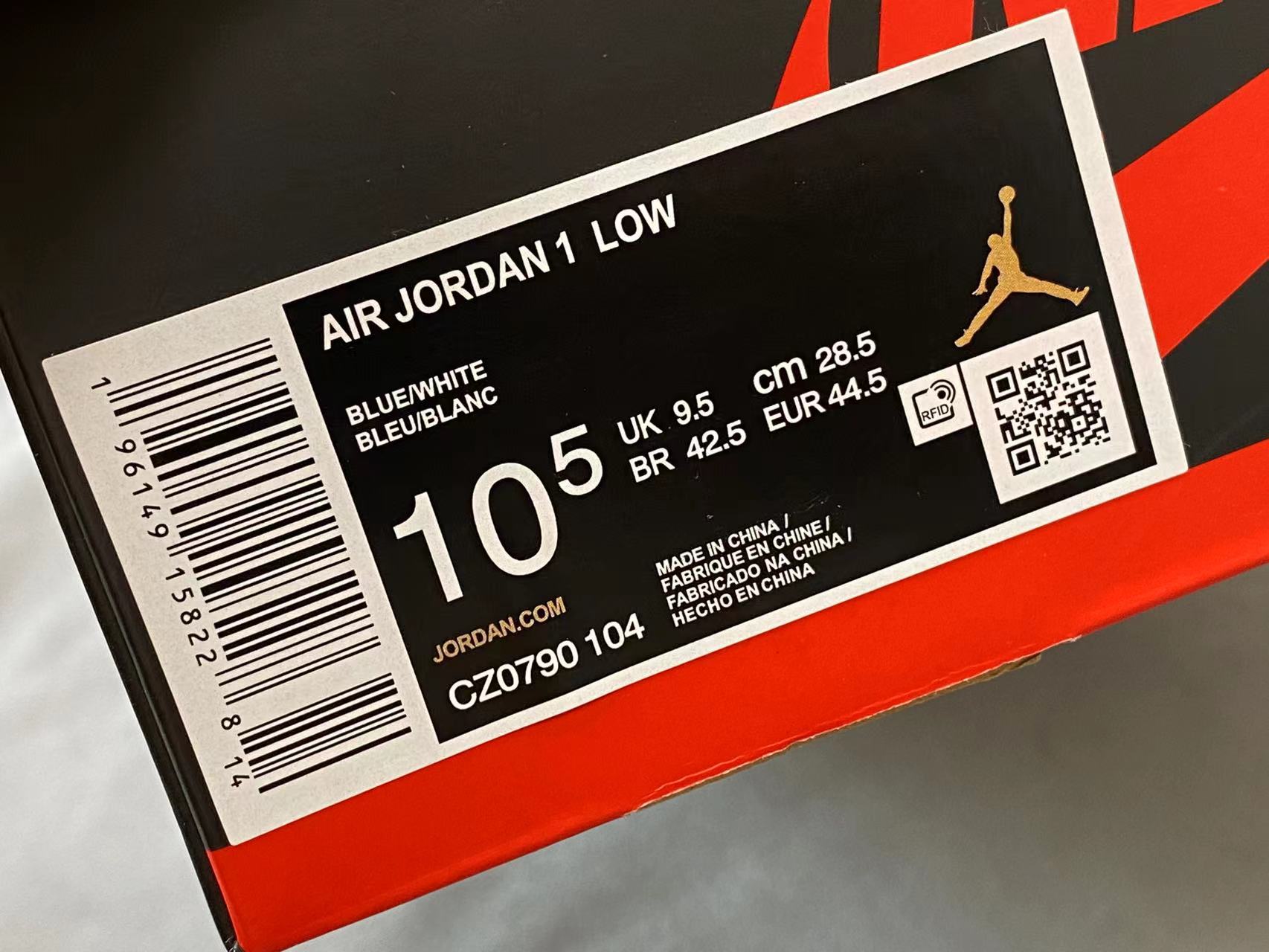  Air Jordan 1 Low OG AJ1 UNC 黑白藍  低筒 气垫 休闲鞋 板鞋 球鞋 男鞋 女鞋 CZ0790-104