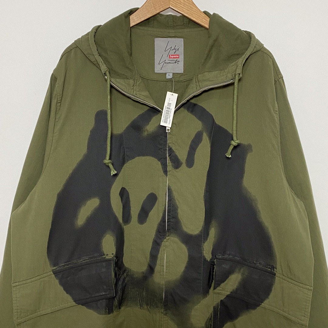 Supreme FW20 Week 4Supreme Yohji Yamamoto 山本耀司联名款背后双 Logo 军绿色 连帽长款风衣 夹克 外套 男女同款 SUP-FW20-103