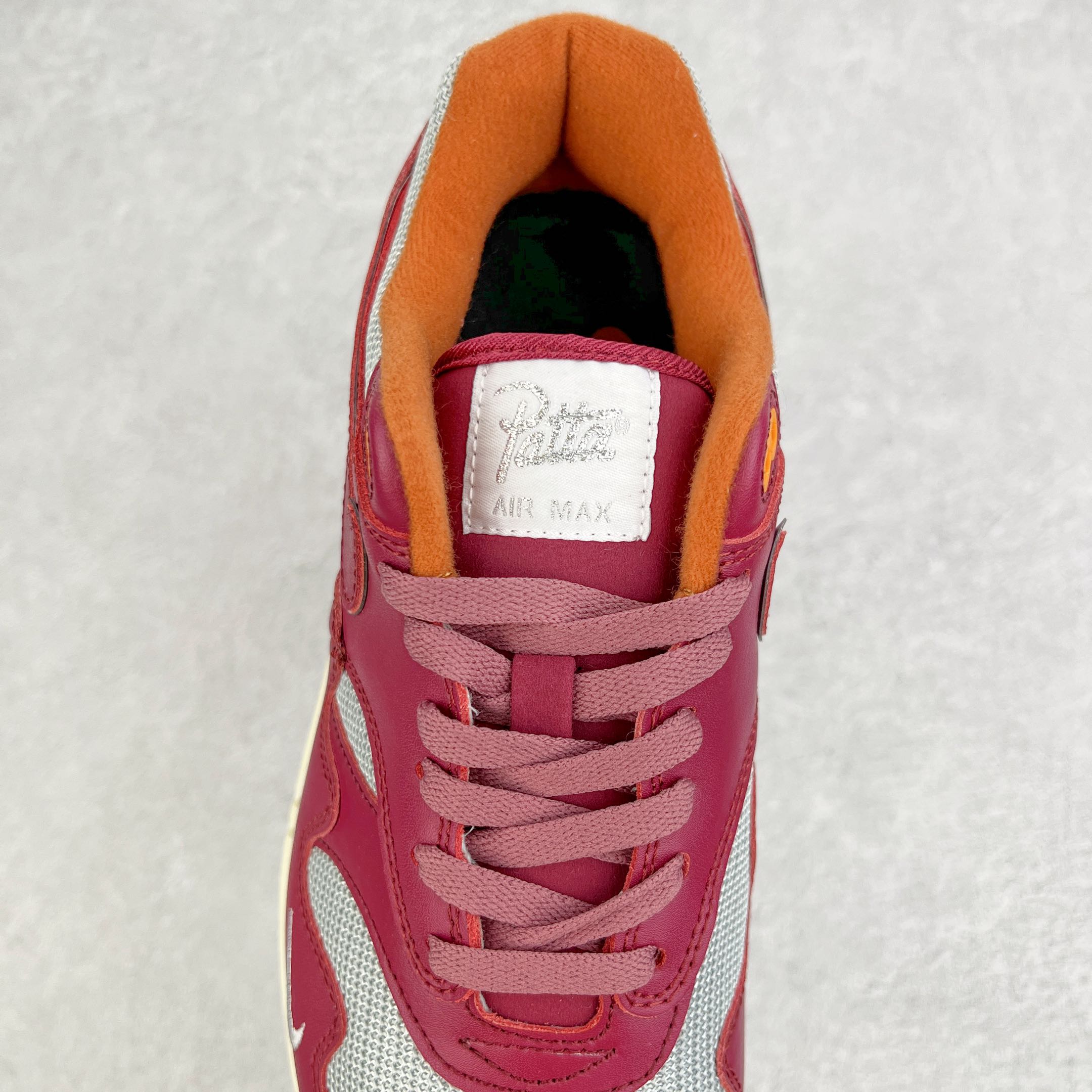 Patta Air Max 1  Night Maroon 玫红色 波浪纹 低筒 减震运动鞋 休闲鞋 板鞋 男鞋 女鞋 DH1348-001