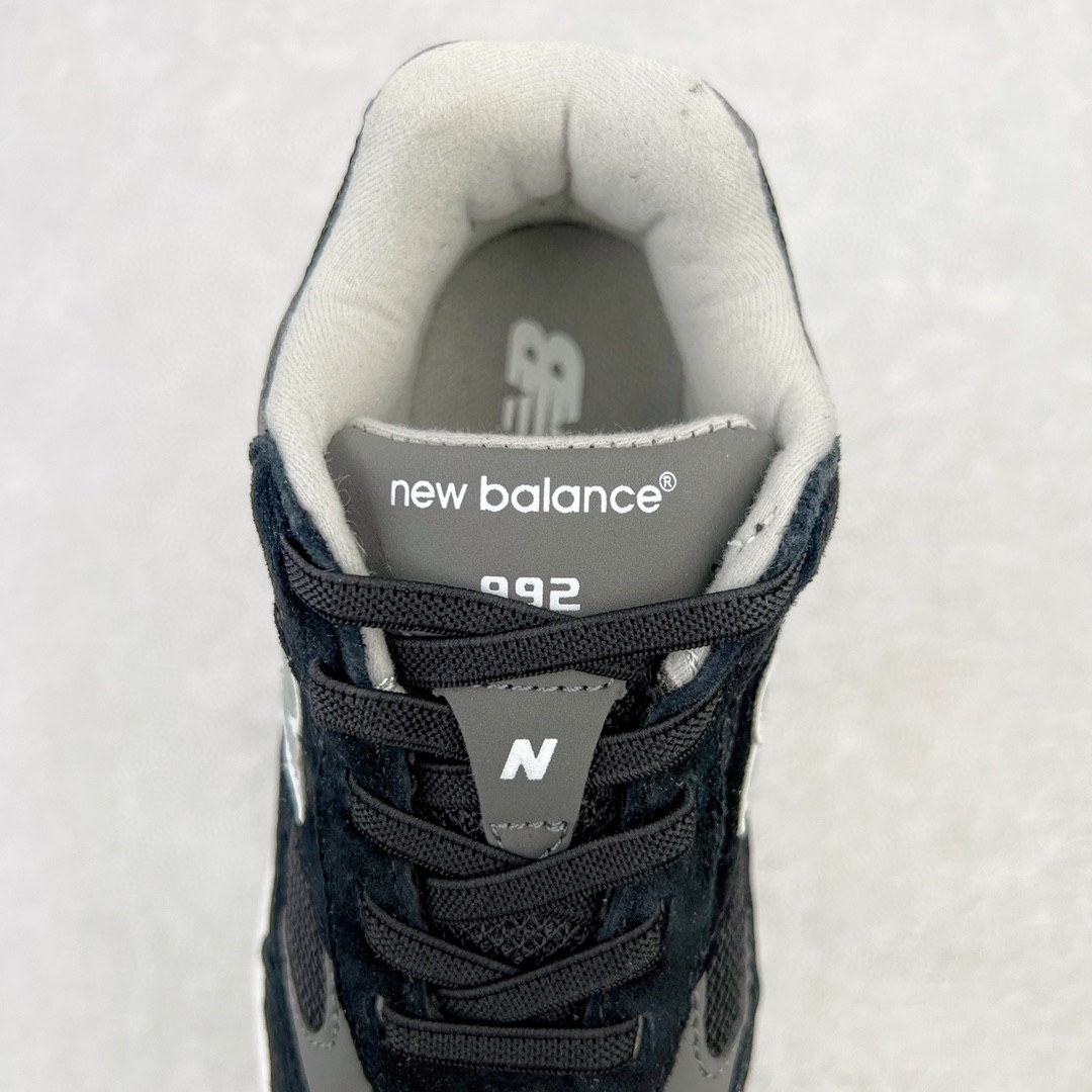 New Balance 992 系列 黑色 低筒 运动鞋 休闲鞋 板鞋 童鞋 