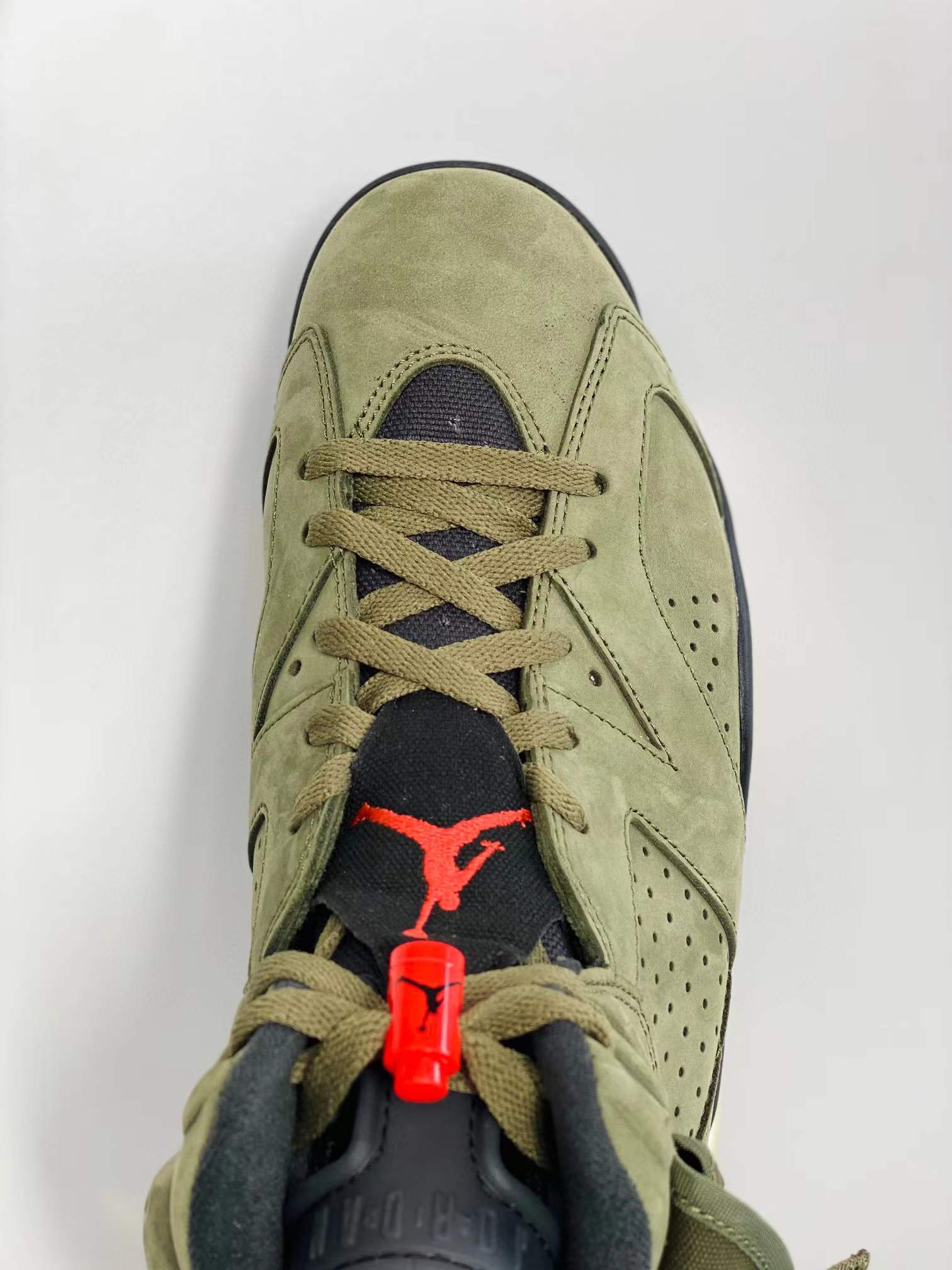 Travis Scott Air Jordan 6 AJ6  Medium Olive TS联名 橄榄绿 军绿 鬼脸 口袋 高筒 男鞋 休闲鞋 板鞋 篮球鞋 CN1084-200