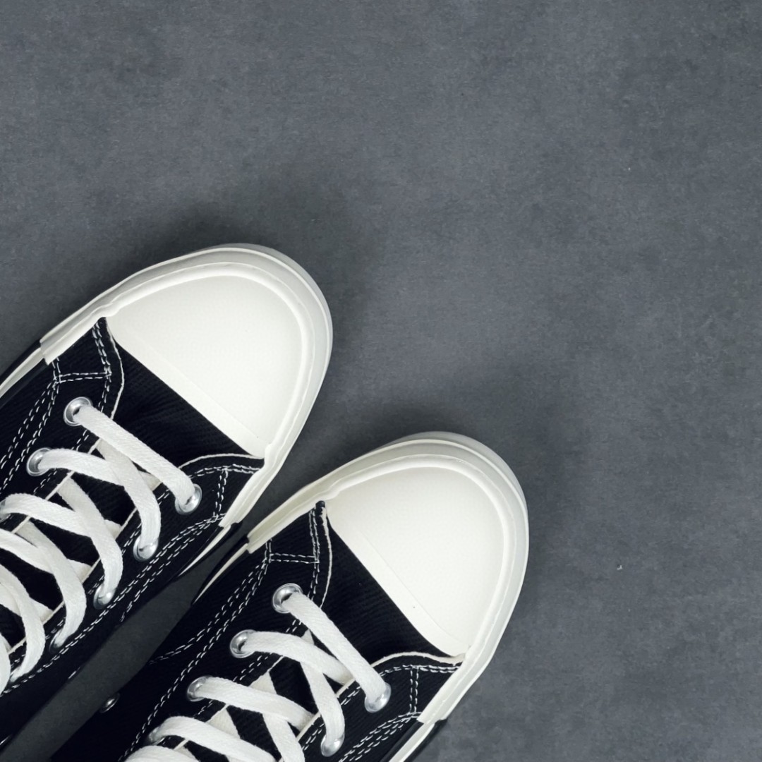 Rick Owens DRKSHDW Converse Chuck Taylor ALL Star 1970S High 黑色 高筒 板鞋 休闲鞋 帆布鞋 男鞋 女鞋 A00130C