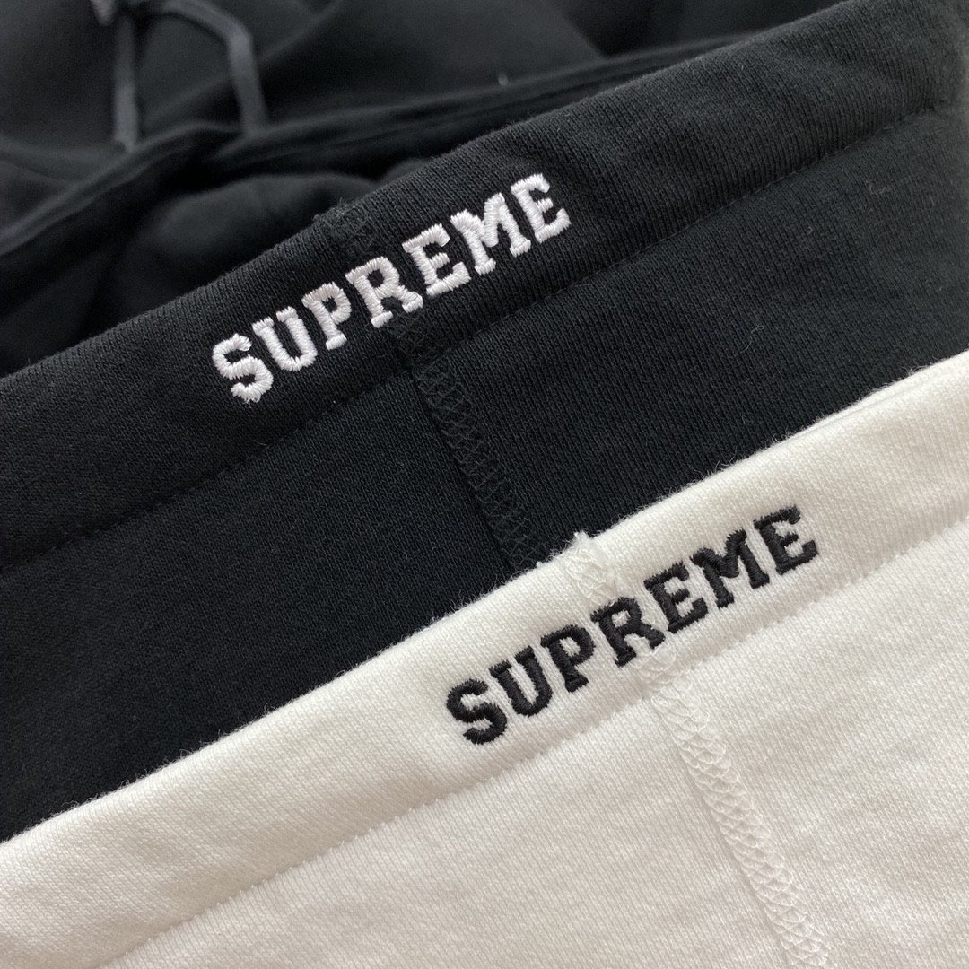 Supreme Week 6 Swarovski 联名款 S Logo Hooded Sweatshirt S 水钻徽标 黑色 白色 连帽卫衣 加绒 宽松 男女同款 SUP-SS21-583