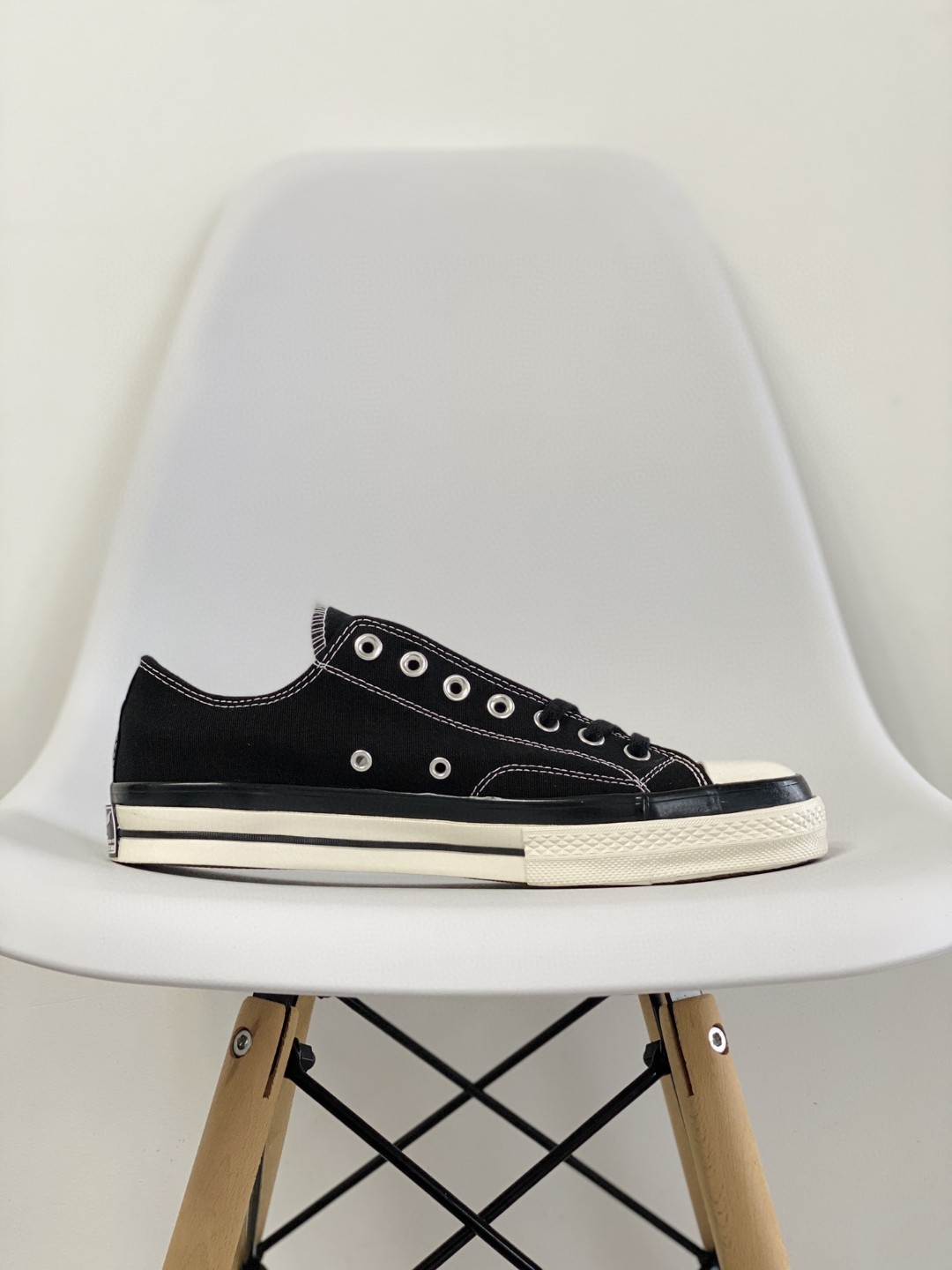 Fragment Design x Moncler x Converse Chuck Taylor All Star 1970s 藤原浩三方联名 黑色 低筒 帆布鞋 板鞋 休闲鞋  男鞋 女鞋 172320C