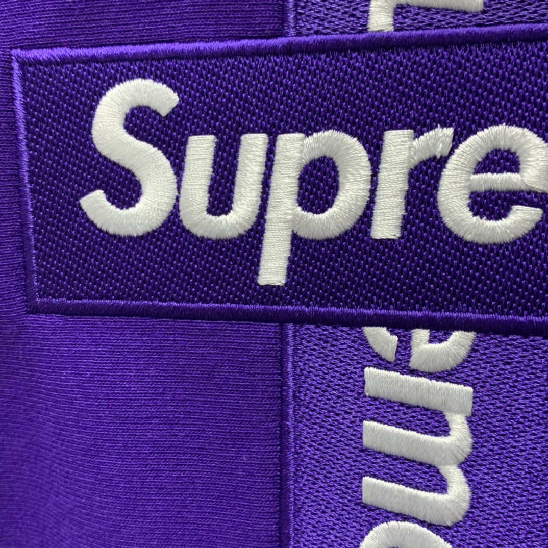 [Copy]Supreme Week 15 Cross Box Logo Hooded Sweatshirt Logo 刺绣徽标 紫色 连帽卫衣 加绒加厚 宽松 男女同款 SUP-FW20-335