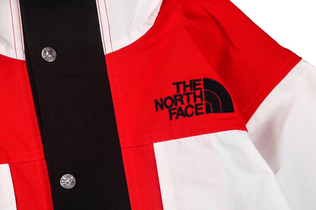 Supreme The North Face 18Fw Expedition   Jacket  聯名款 紅色 拼接 连帽冲锋衣 夾克 防水 防風 外套 男款 女款 SUP-FW18-1015