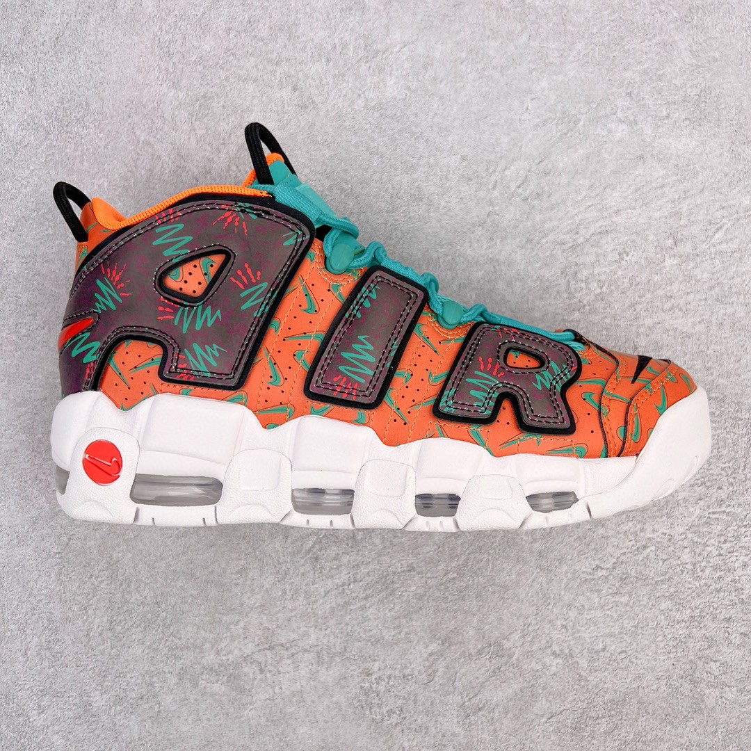 新版 Nike Air More Uptempo What 90s 皮蓬 褐橙低筒 篮球鞋 男鞋 女鞋 AT3408-800
