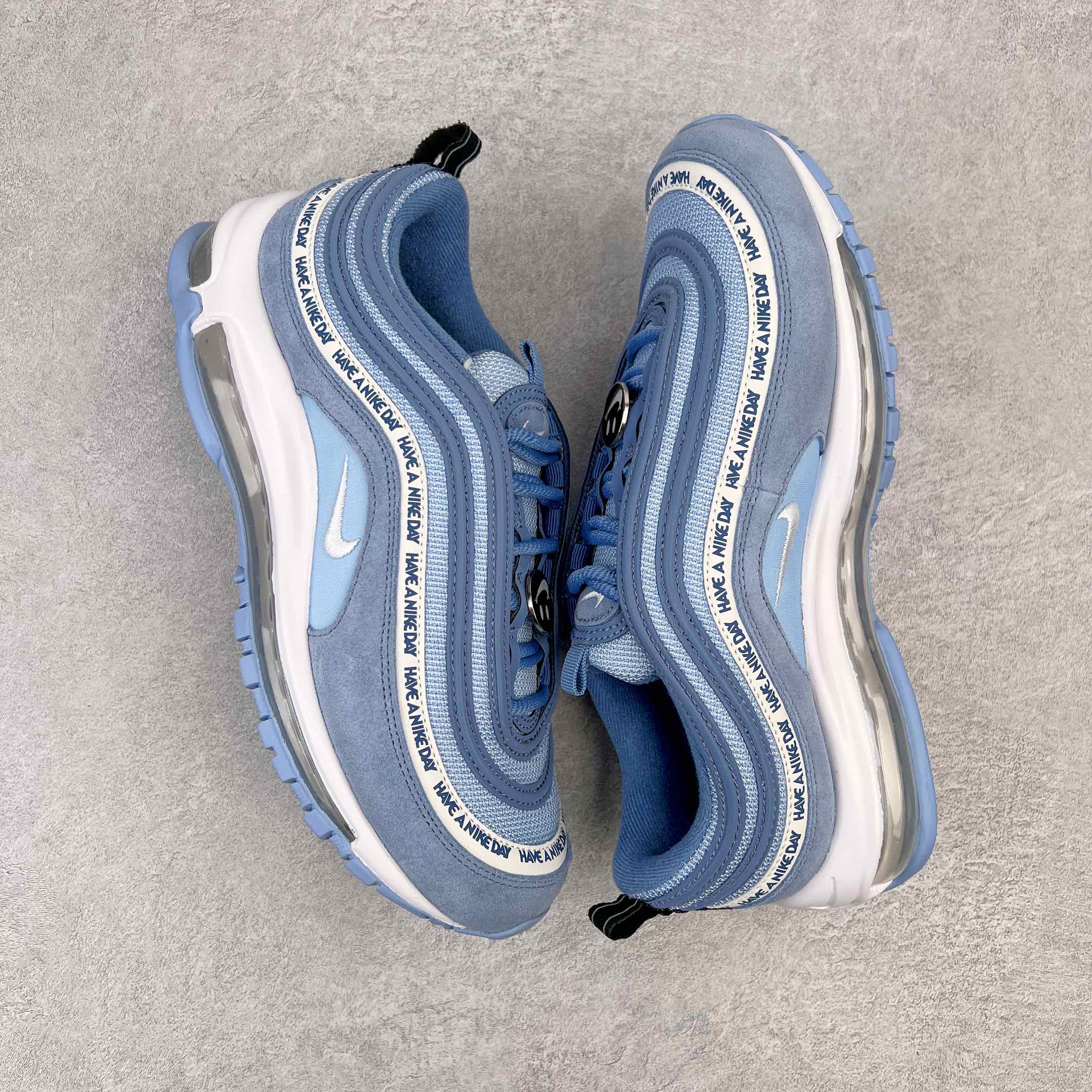 Air Max 97 笑脸 蓝色   低筒 休闲鞋 板鞋 男鞋 女鞋 BQ9130-400 