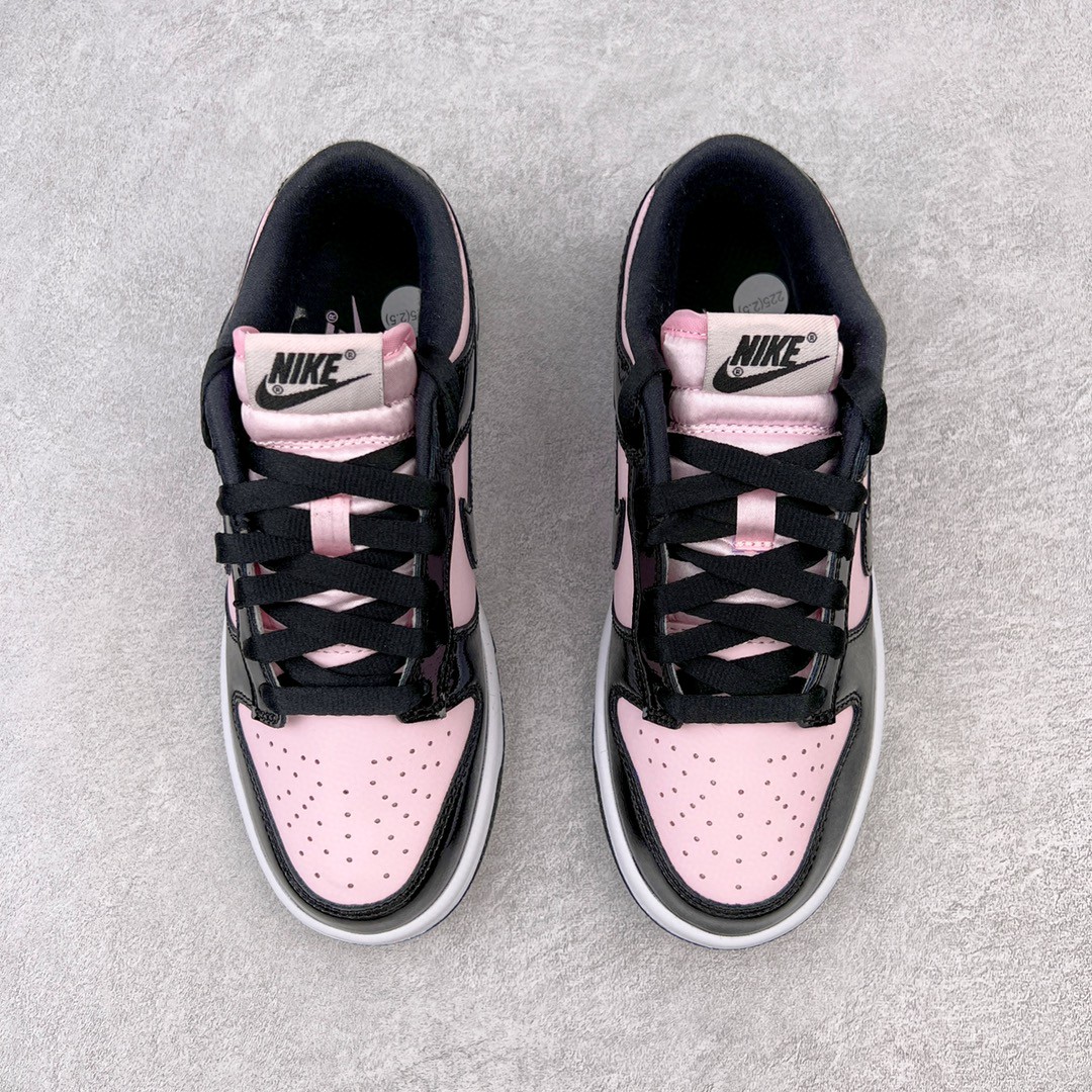 dunk Low SEE Pink Black 黑粉 漆皮 低筒 复古板鞋 休闲鞋 男鞋 女鞋  DJ9955-600