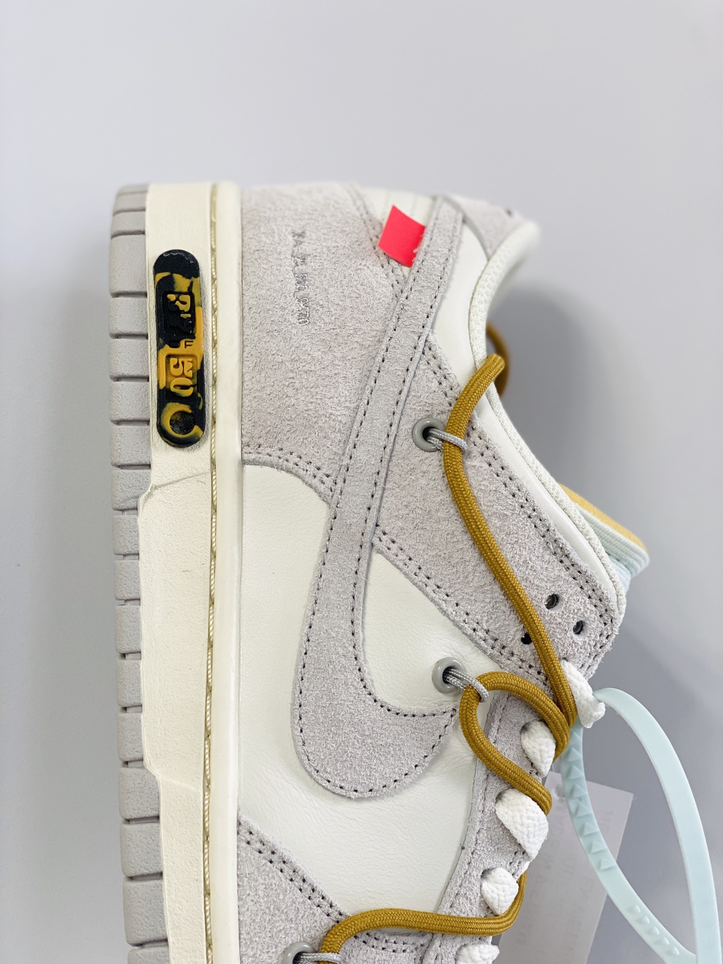 NO.37 Off-White Duunk  Low THE 50-37 灰白 麂皮 低筒 板鞋 休闲鞋 滑板鞋 男鞋 女鞋 DJ0950-105