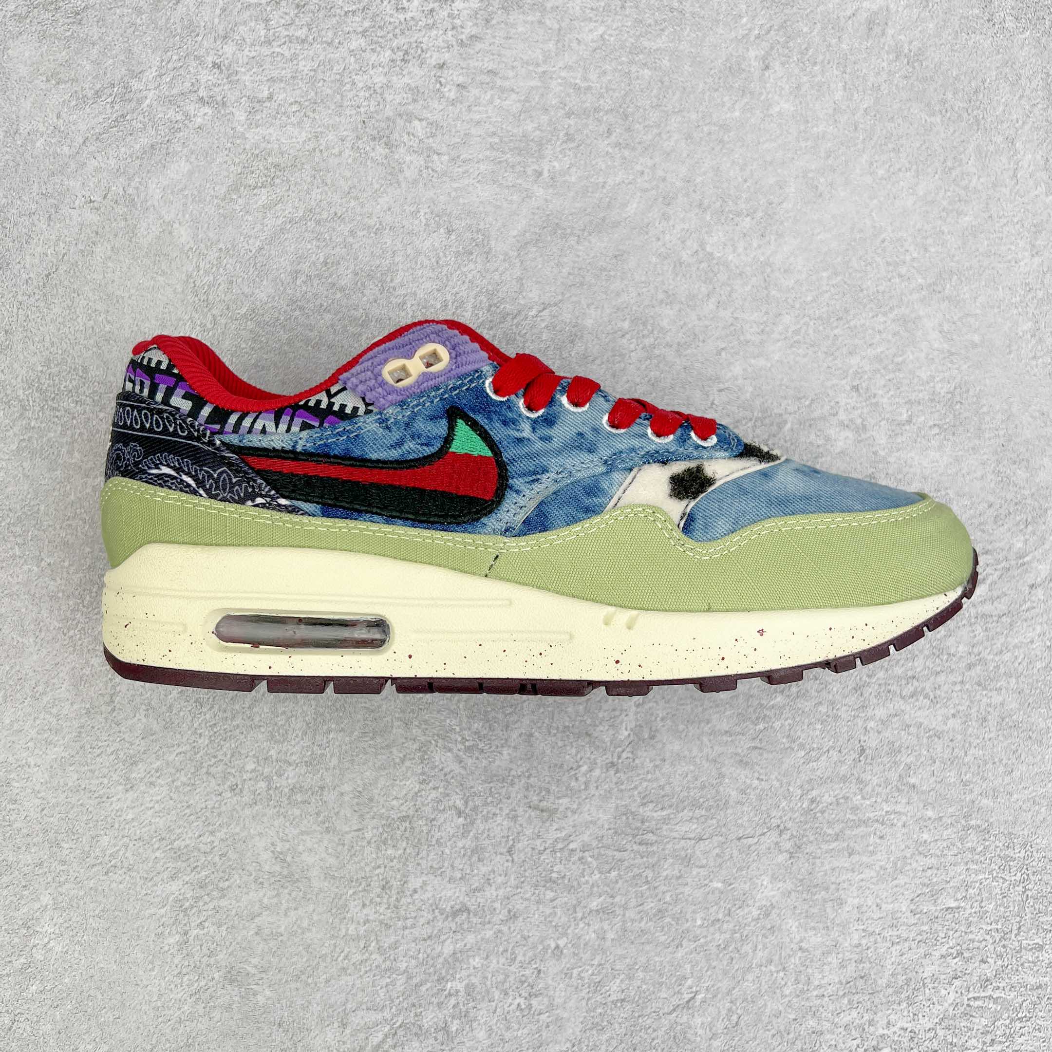 Concepts Air Max 1 SP Mellow 蓝绿 腰果花 低筒 减震运动鞋 休闲鞋 板鞋 男鞋 女鞋 DN1803-900