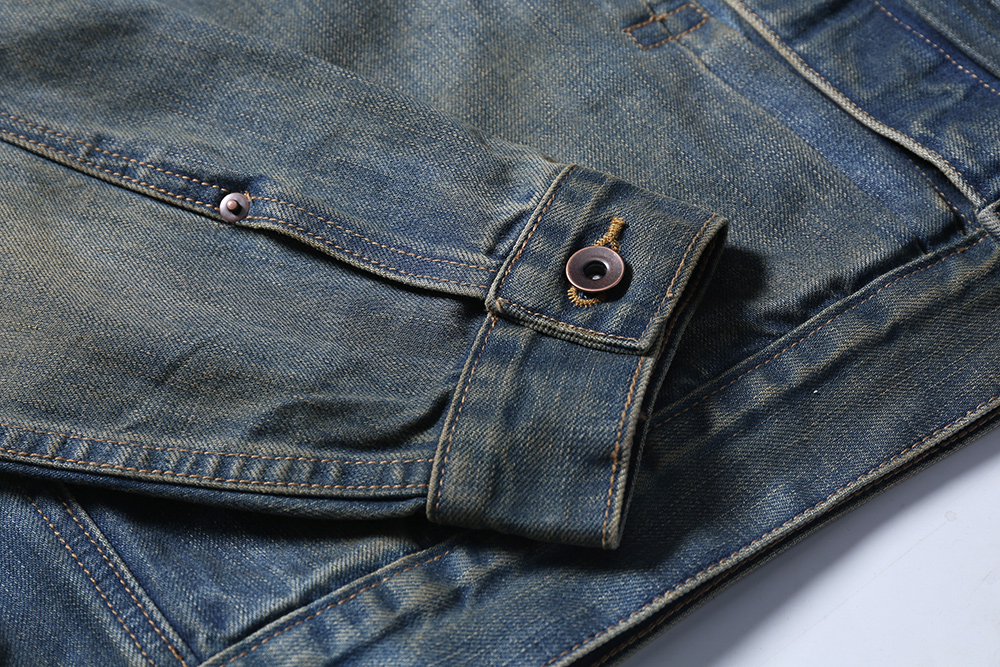 MADNESS JACKET 牛仔外套 蓝色 领口破坏水洗 日系 外套长袖 秋冬季 休闲 男女同款