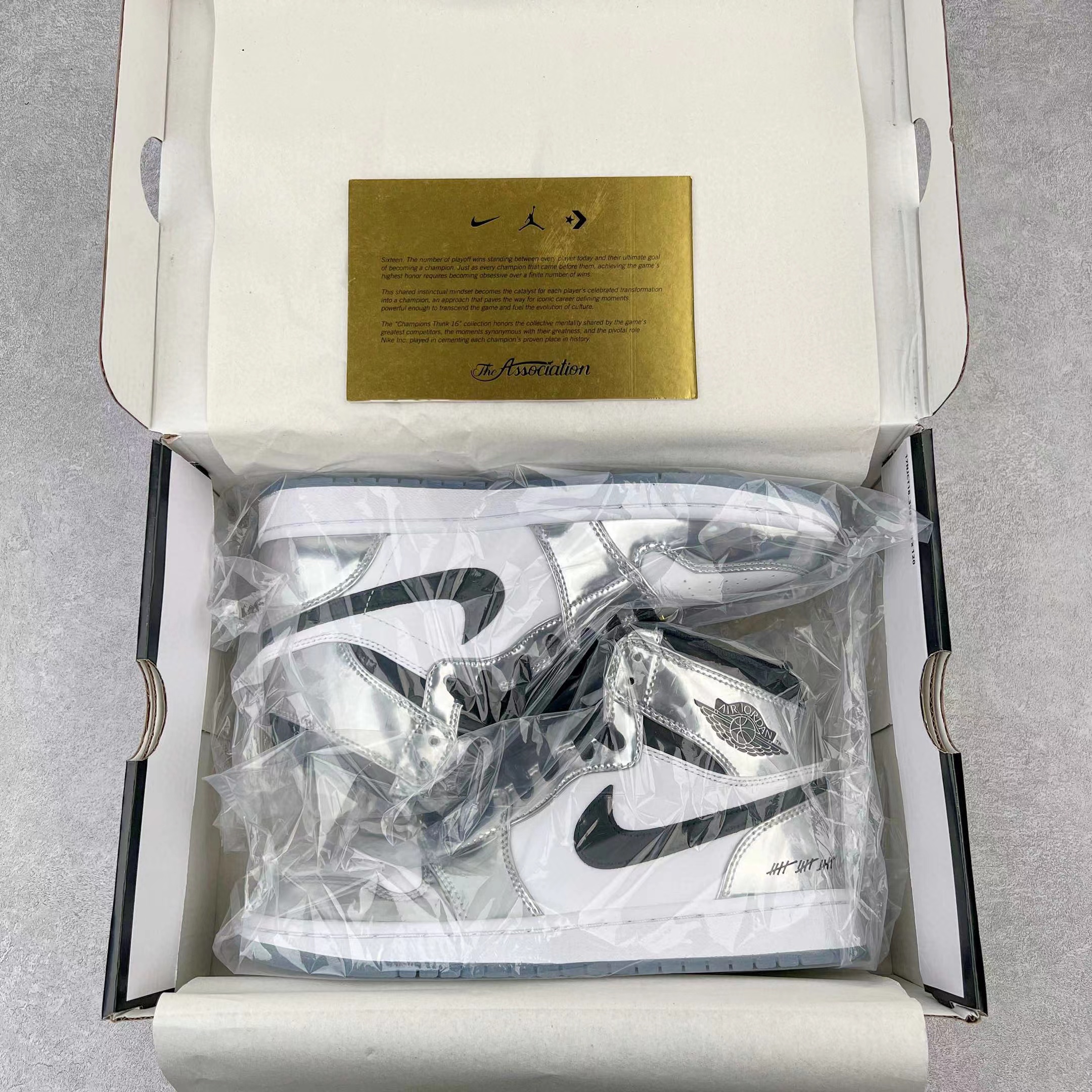 Air Jordan 1 AJ1 High Think 16  （Pass The Torch ）伦纳德 白银电镀  高筒 休闲鞋 男鞋 板鞋  AQ7476-016