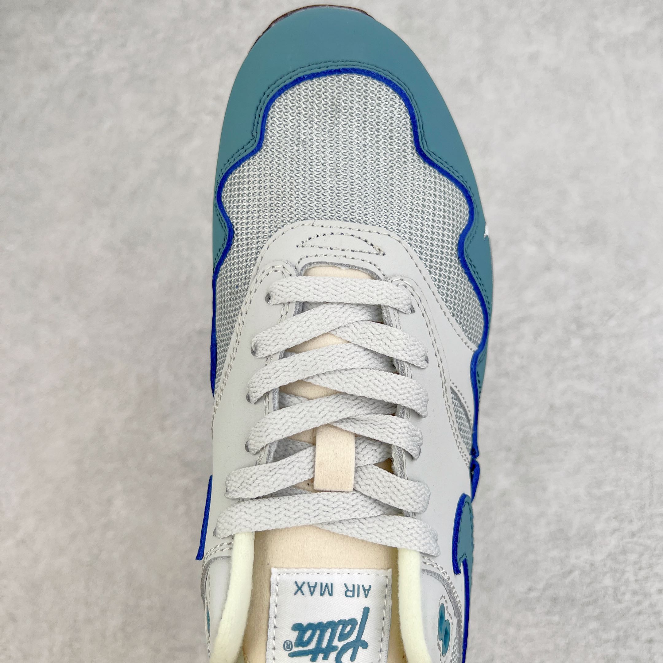 Patta Air Max 1  Aqua Noise 灰蓝 波浪纹 低筒 减震运动鞋 休闲鞋 板鞋 男鞋 女鞋 AO1021-023