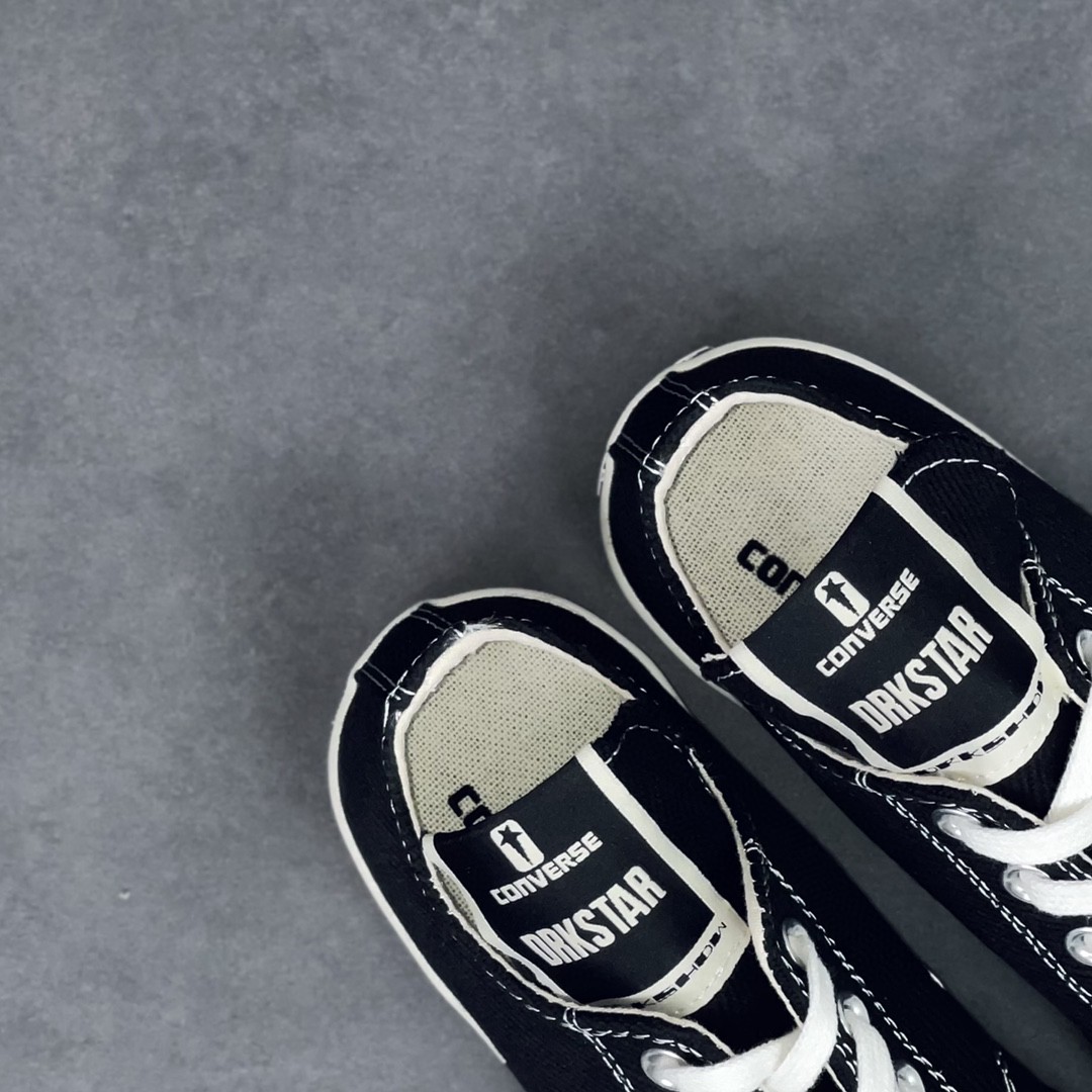 Rick Owens DRKSHDW Converse Turbodrk Chuck Taylor ALL Star 1970S Ox  黑色 高筒 板鞋 休闲鞋 帆布鞋 男鞋 女鞋 172347C