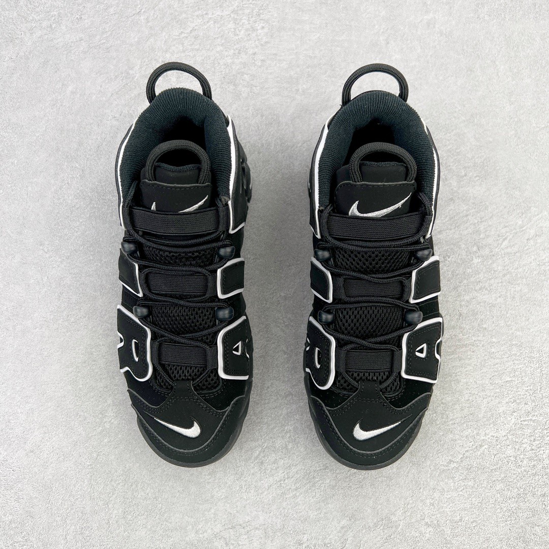 新版 Nike Air More Uptempo Black White 皮蓬 大AIR 黑色 低筒 篮球鞋 男鞋 女鞋 415082-002