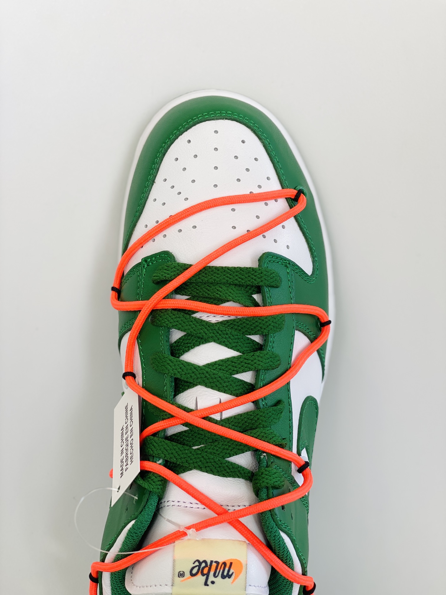 Off-White Duunk  Low LTHR OW 联名 白绿 低筒 板鞋 休闲鞋 滑板鞋 男鞋 女鞋 CT0856-100