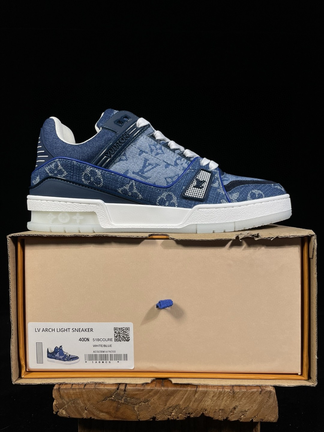 Louis Vuitton 路易威登 Trainer 蓝色 低筒 休闲鞋 板鞋 运动鞋 男鞋 女鞋 1A7S54