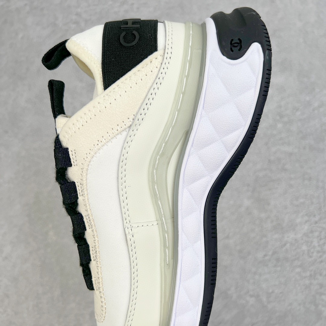 CHANEL 香奈儿 象牙白 金扣 天鹅绒 小牛皮 低筒 运动鞋 休闲鞋 跑步鞋 女鞋 G35618 Y53646 10800金扣