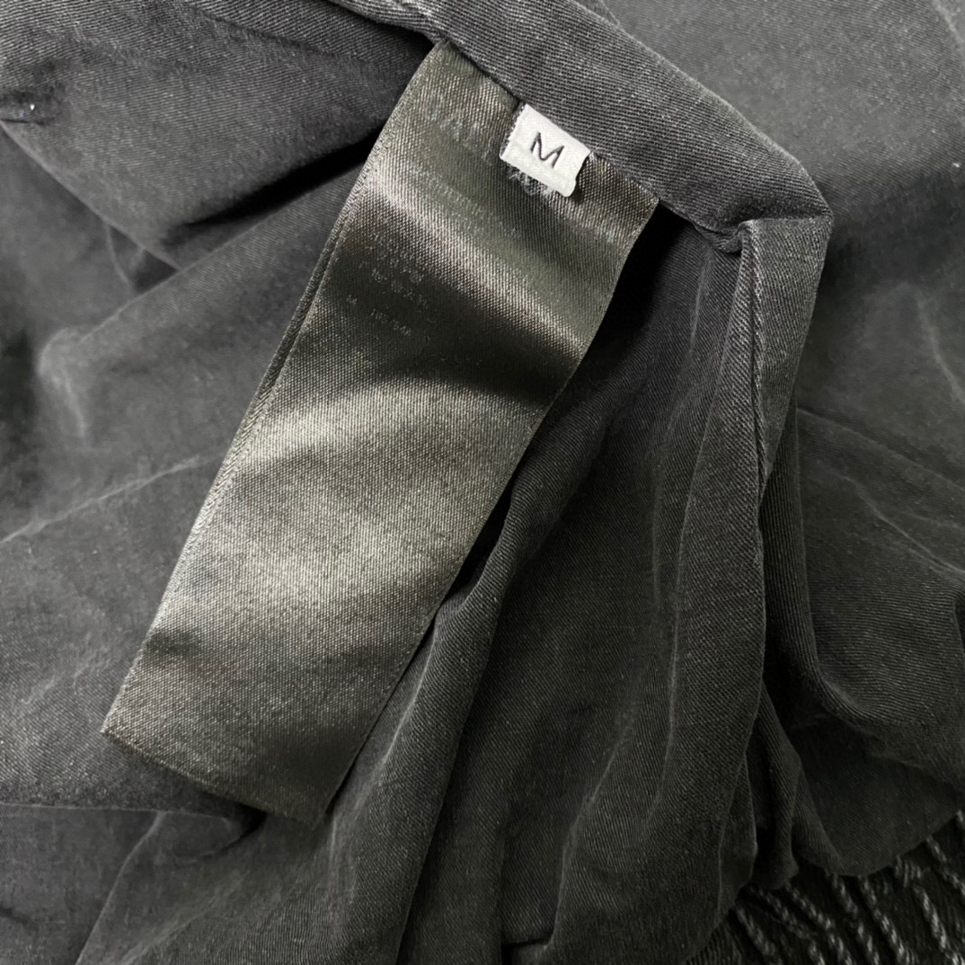 BALENCIAGA FW22 黑色 拼色立領 牛仔夾克 外套 長袖  秋冬保暖 男款 女款 