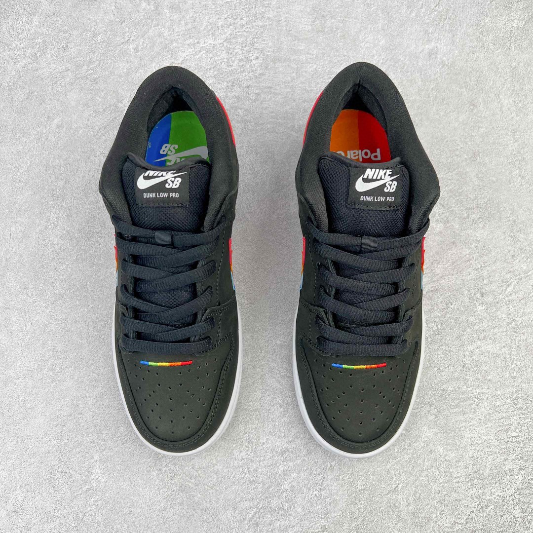  Polaroid x SB Dunk Low Pro QS Beyond the Rainbow 宝丽来联名 黑彩虹 黑白 低筒 板鞋 休闲鞋 男鞋 女鞋 DH7722-001