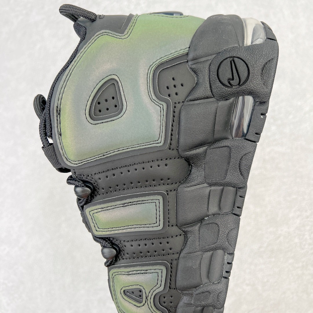 新版 Nike Air More Uptempo 皮蓬 全黑 3M反光 低筒 篮球鞋 男鞋 女鞋 922845-001