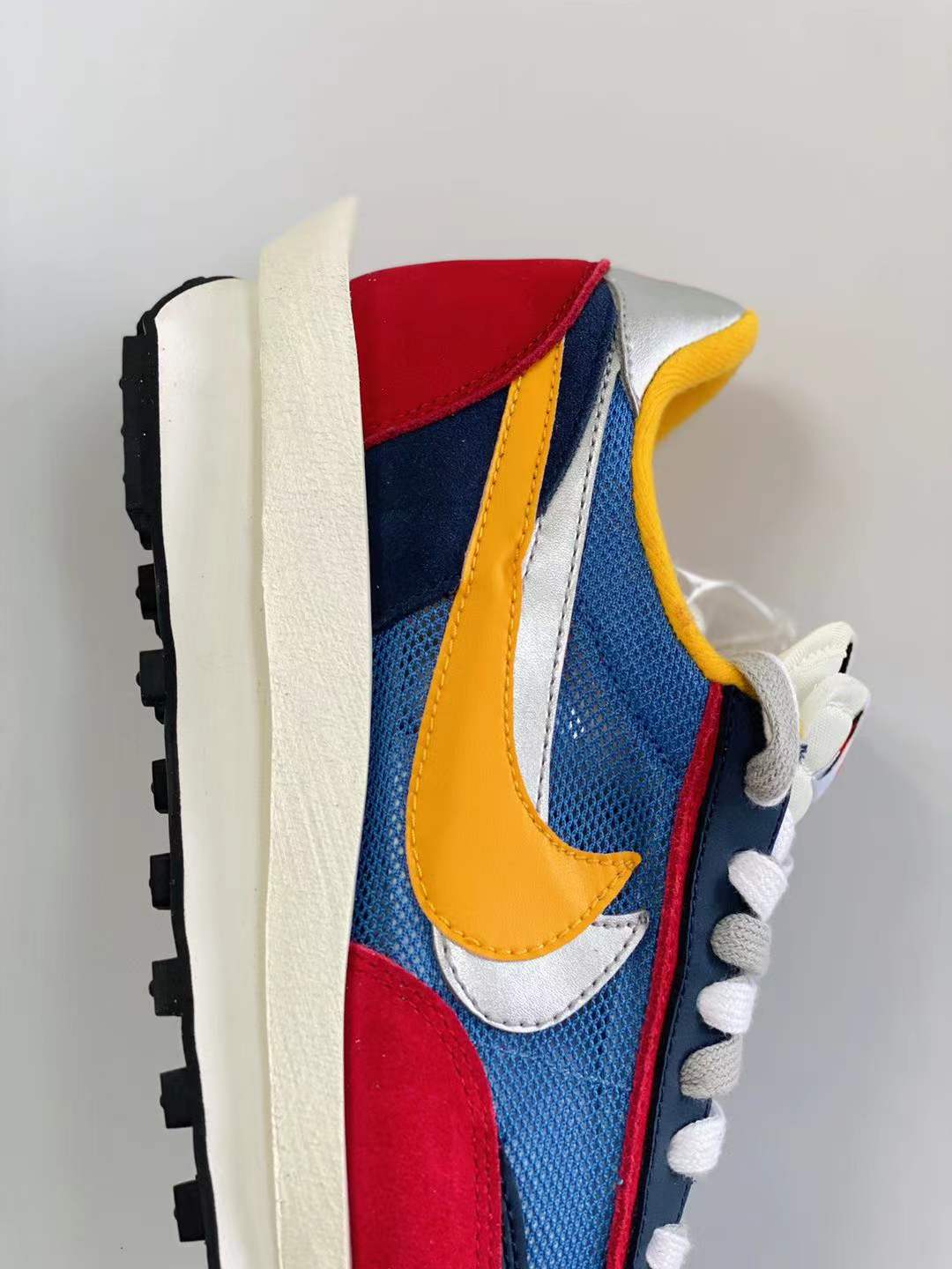 sacai  LVD 红黄蓝 低筒 双勾 华夫 复古时鞋 休闲鞋 透气网面 运动鞋 男鞋厚底 女鞋增高BV0093-400