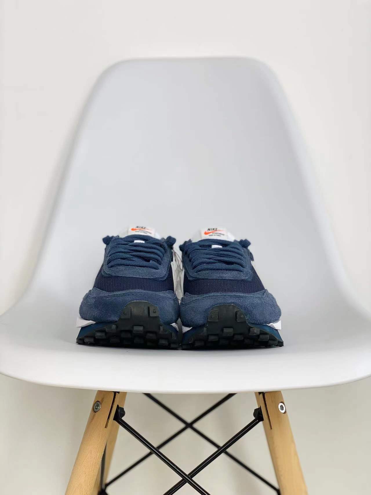 Fragment design x Sacai x NK LDV Waffle Daybreak 蓝色 藤原浩闪电三方联名  休闲鞋 透气网面 运动鞋 男鞋厚底 女鞋增高