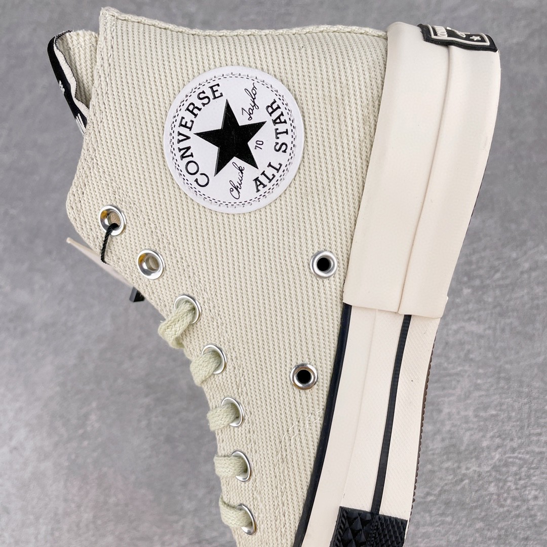 Rick Owens DRKSHDW Converse Turbodrk Chuck Taylor ALL Star 1970S High 白色 高筒 板鞋 休闲鞋 帆布鞋 男鞋 女鞋 172346C