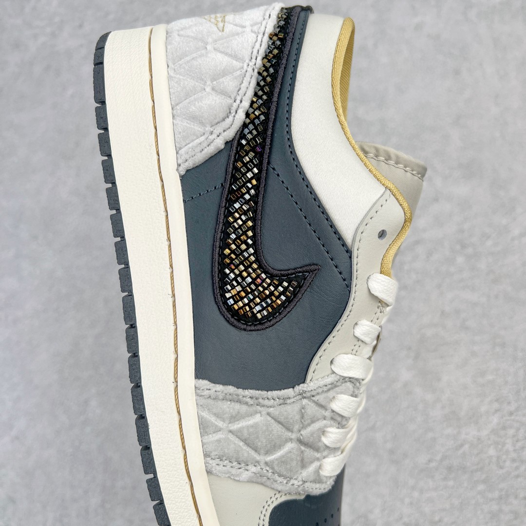 Air Jordan 1 Low SE AJ1 黑灰 绸缎 低筒 休閒鞋 板鞋 男鞋 DV1762-001