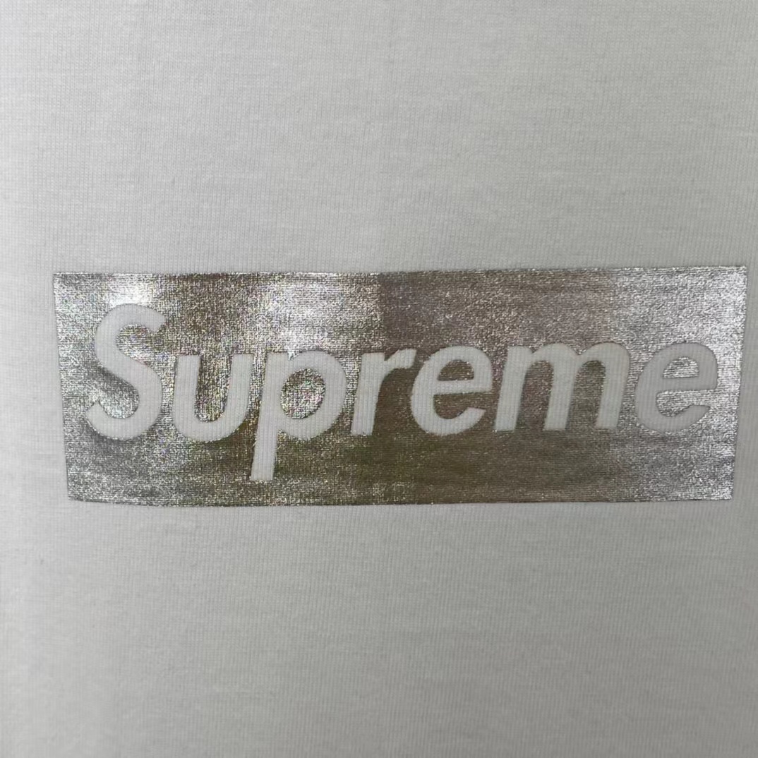 Supreme Chicago Box Logo 开业限定 白色 液态银  短袖 T 恤 男女同款 SUP-FW20-740
