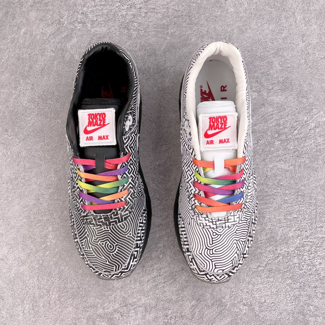 Air Max 1 Tokyo Maze 地铁迷宫 城市限定 黑白 低筒 运动鞋 休闲鞋 板鞋 男鞋 女鞋 CI1505-001