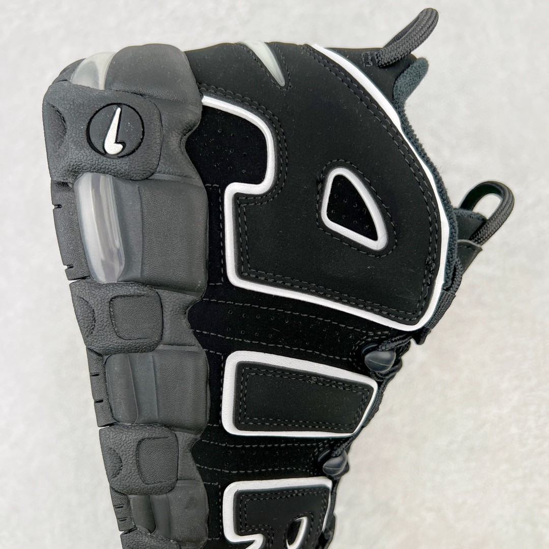 新版 Nike Air More Uptempo Black White 皮蓬 大AIR 黑色 低筒 篮球鞋 男鞋 女鞋 415082-002