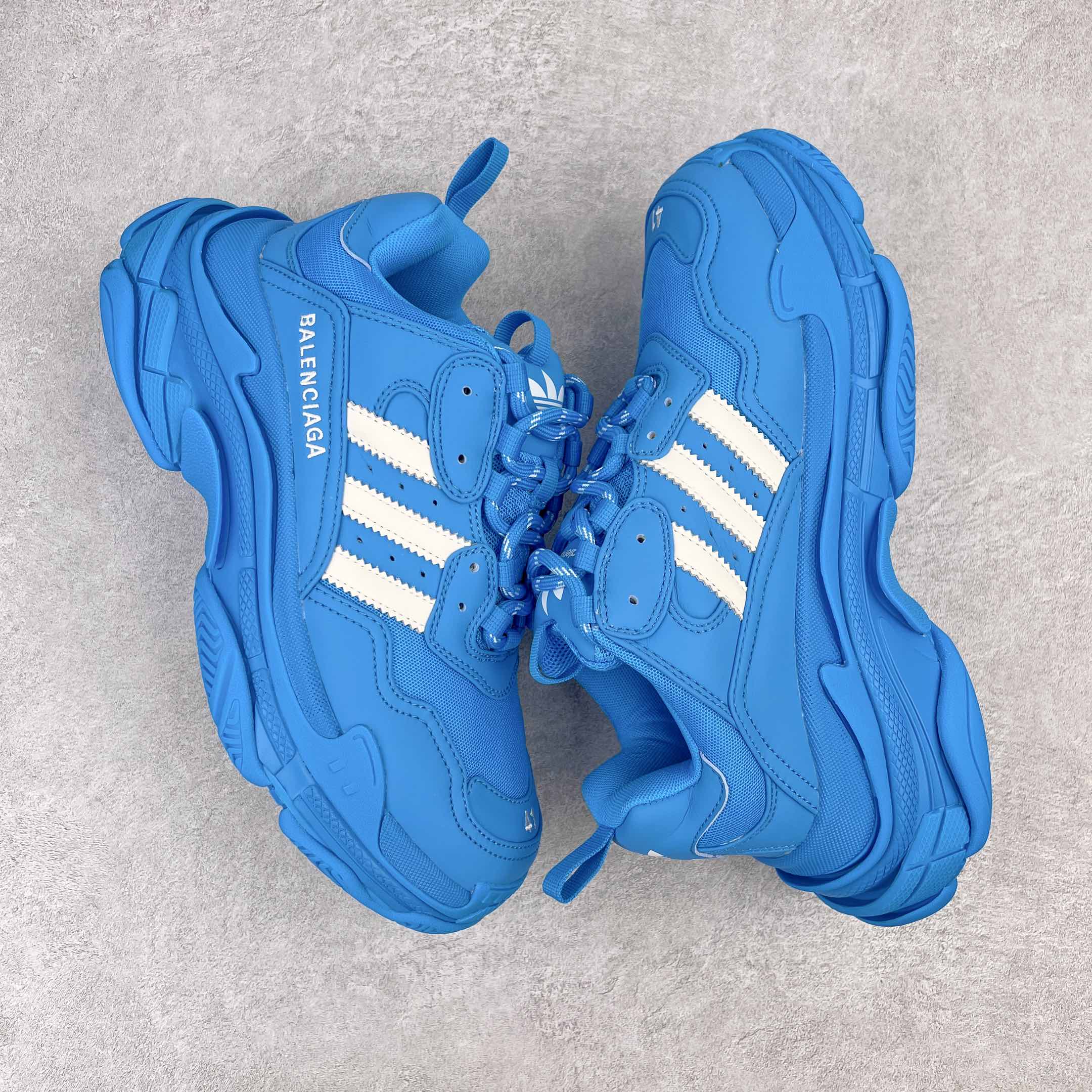 Adidas Balenciaga Track 1.0 巴黎世家 藍色 老爹鞋 运动 复古板鞋 休闲鞋 男鞋 女鞋 712821W2ZB24090