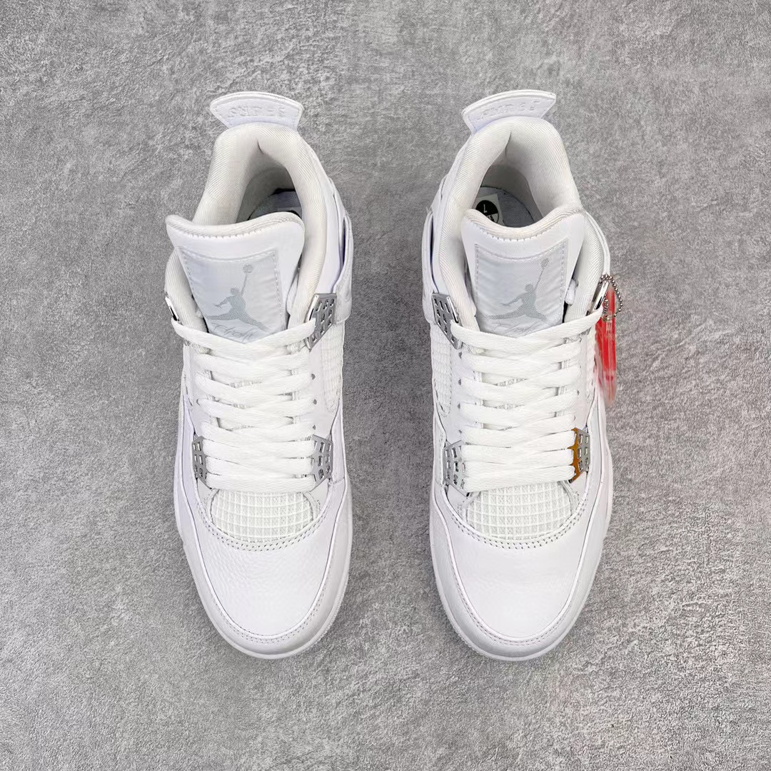 Air Jordan 4 AJ4 Retro Pure Money 纯白 银扣 篮球鞋 运动鞋 休闲鞋 男鞋 女鞋 308497-100