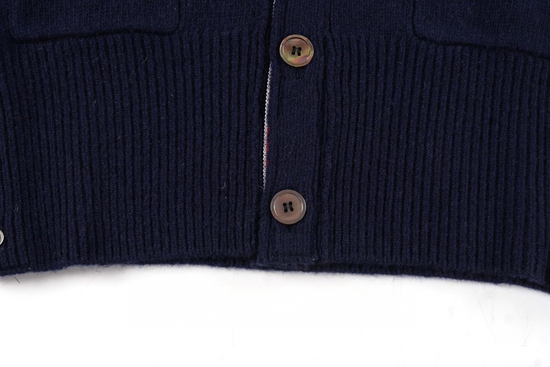 Thom Browne 21FW 四条纹单排扣羊毛衫 藏青色 针织衫 开衫 毛衣 外套 长袖 男女同款 