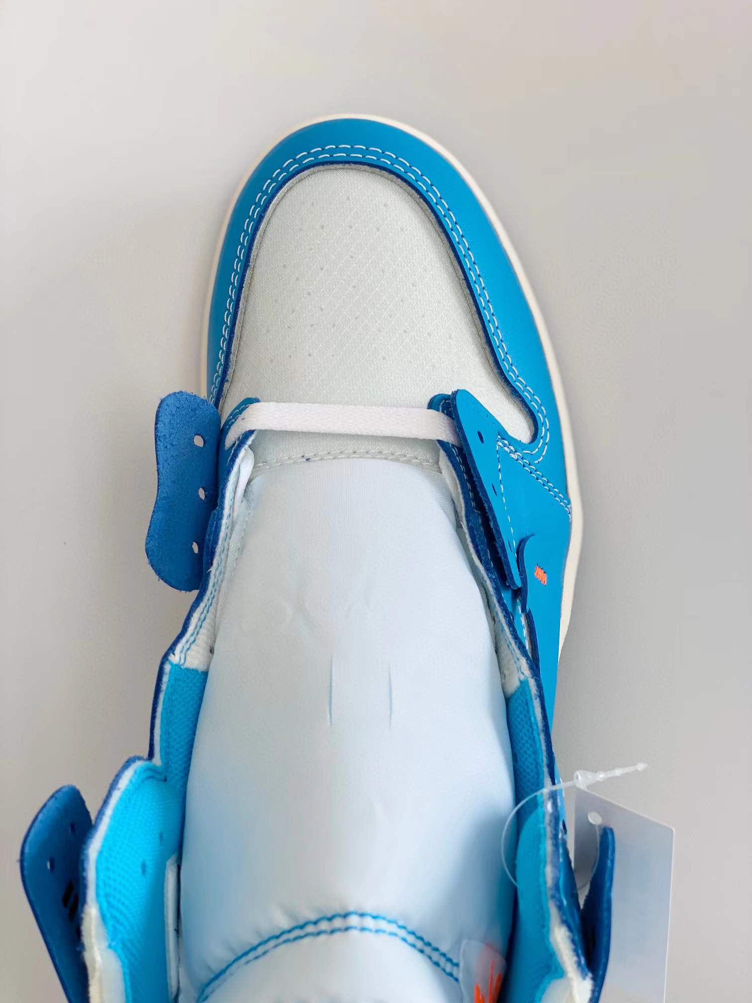 OFF-White Air Jordan 1 AJ1 Retro OG UNC 北卡藍 聯名 篮球鞋 高筒 休闲鞋 男鞋 板鞋 AQ0818-148