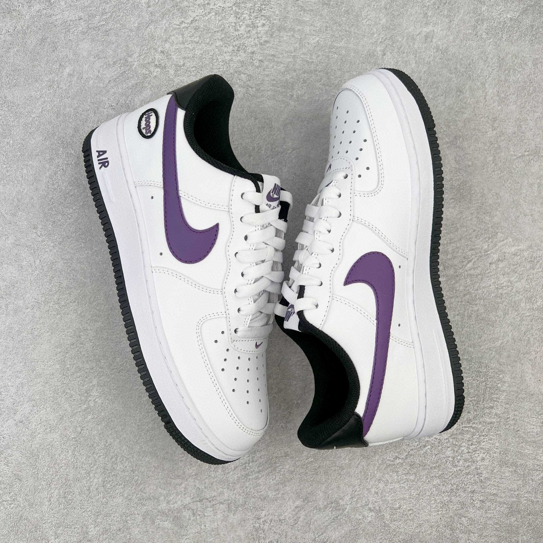 Air Force 1 Low 07 LV8 Hoops 白紫 低筒 空军一号 休闲鞋 板鞋 男鞋 女鞋 DH7440-100
