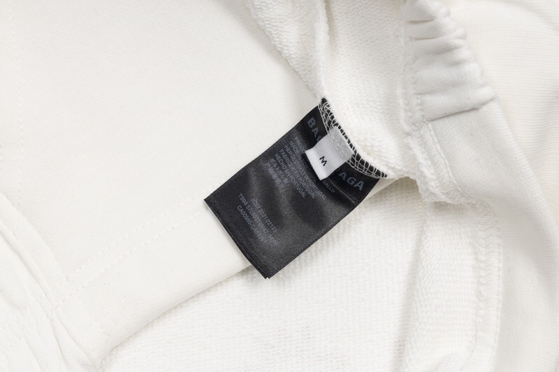 Balenciaga Pink Martini Merch 联名 字母涂鸦印花连帽卫衣 白色 套头 长袖 秋冬款 男女同款 697971TMVO19800