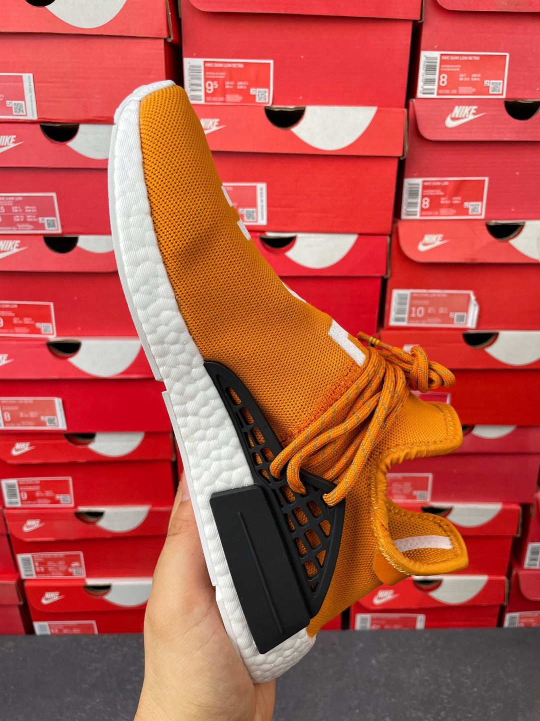 Pharrell Williams x adidas originals NMD HU Human Tangerine  菲董联名 橘黄色 低筒 运动鞋 休闲鞋 男鞋 女鞋 BB3070