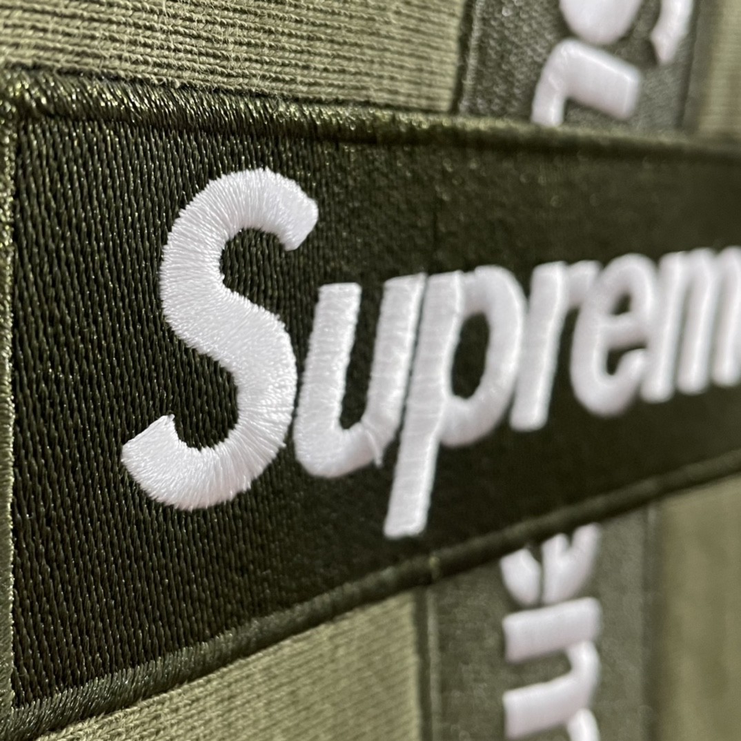 Supreme Week 15 Cross Box Logo Hooded Sweatshirt Logo 刺绣徽标 绿色 连帽卫衣 加绒加厚 宽松 男女同款 SUP-FW20-335