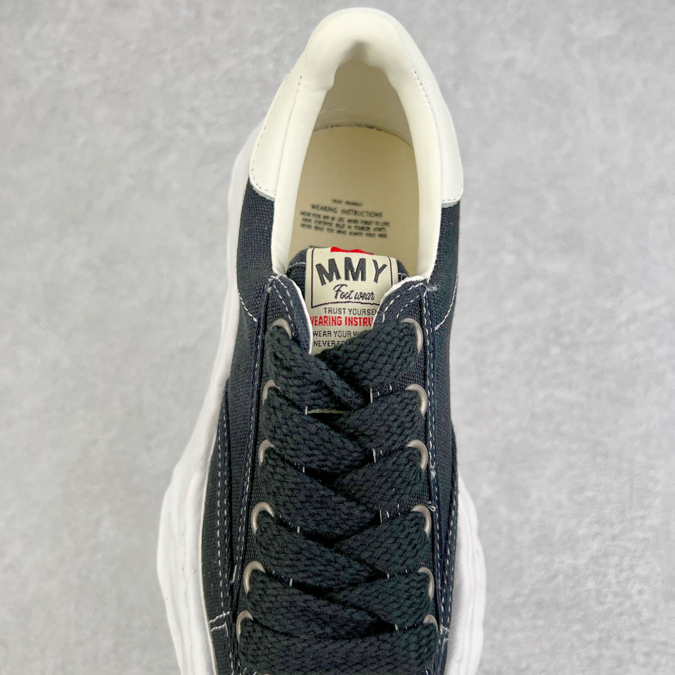 MIHARA YASUHIRO Original MMY 三原康裕 黑色 水洗做旧 低筒 溶胶鞋 帆布鞋 板鞋 休闲鞋 增高鞋 男鞋 女鞋 