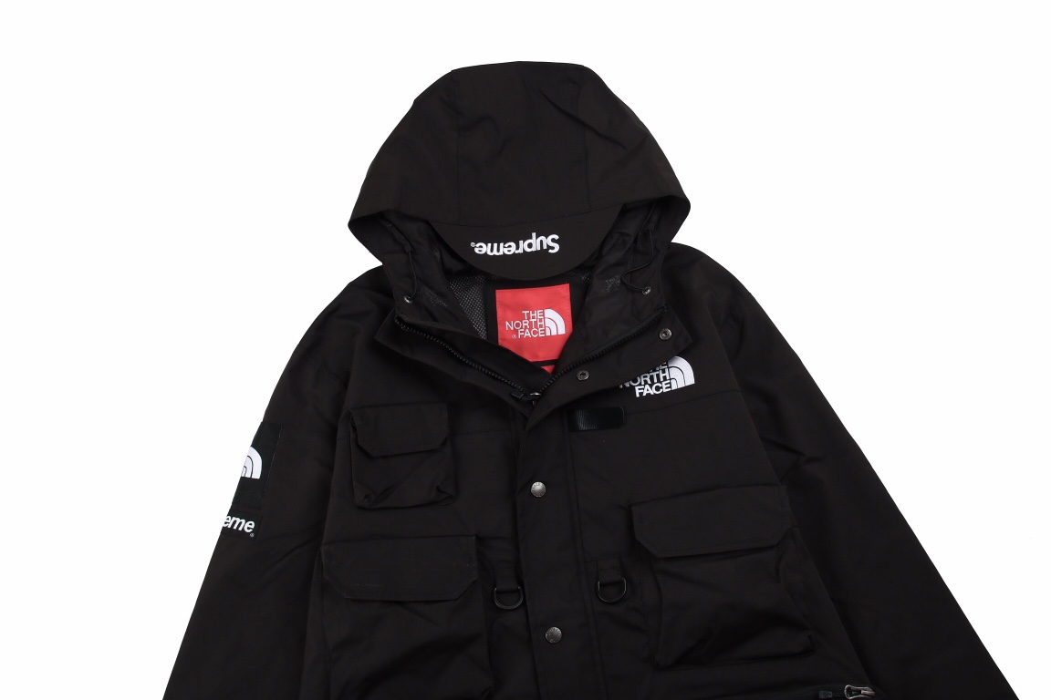 Supreme SS20 Week 13 The North Face Cargo Jacket 聯名款 黑色 多口袋 连帽冲锋衣 夾克 防水 防風 外套 男款 女款 SUP-SS20-648