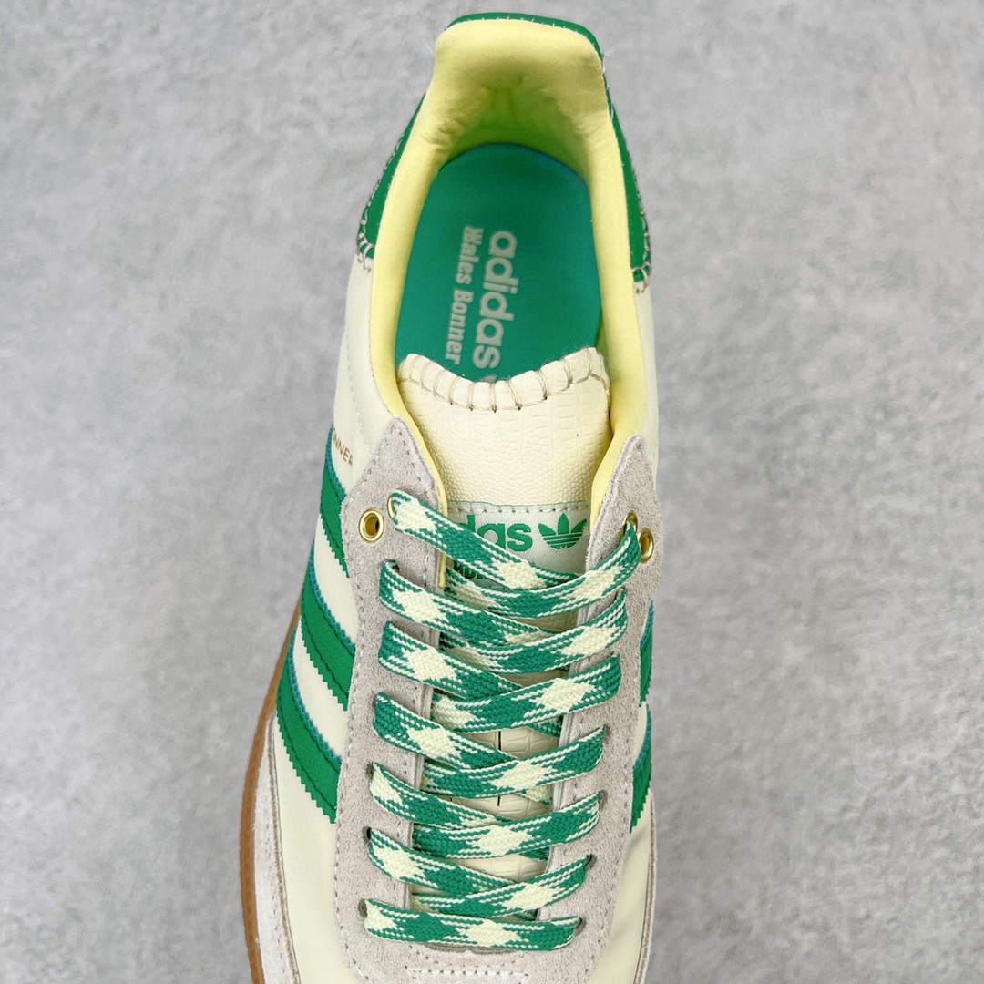  Wales Bonner x Adidas Originals Samba 米白绿 低筒 复古板鞋 休闲鞋 男鞋 女鞋 GY4344