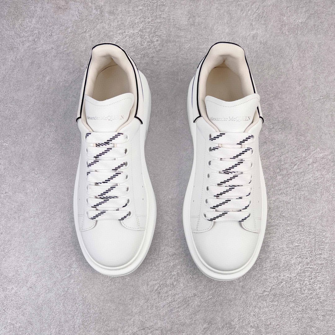 Alexander McQueen 麦昆 白色 黑白尾 低筒 板鞋 休闲鞋 厚底鞋 增高鞋 男鞋 女鞋 625156WHXMT9074