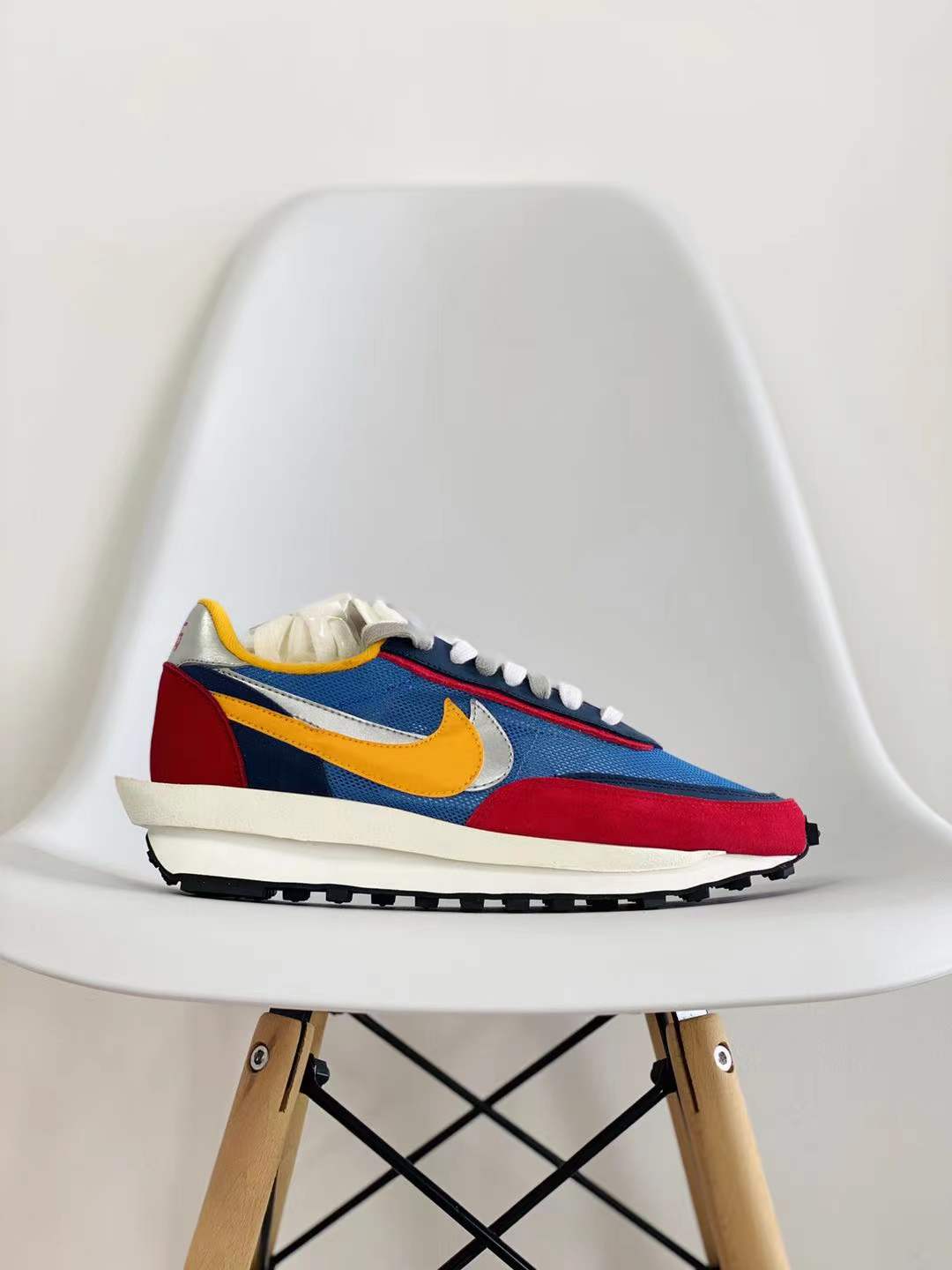 sacai  LVD 红黄蓝 低筒 双勾 华夫 复古时鞋 休闲鞋 透气网面 运动鞋 男鞋厚底 女鞋增高BV0093-400